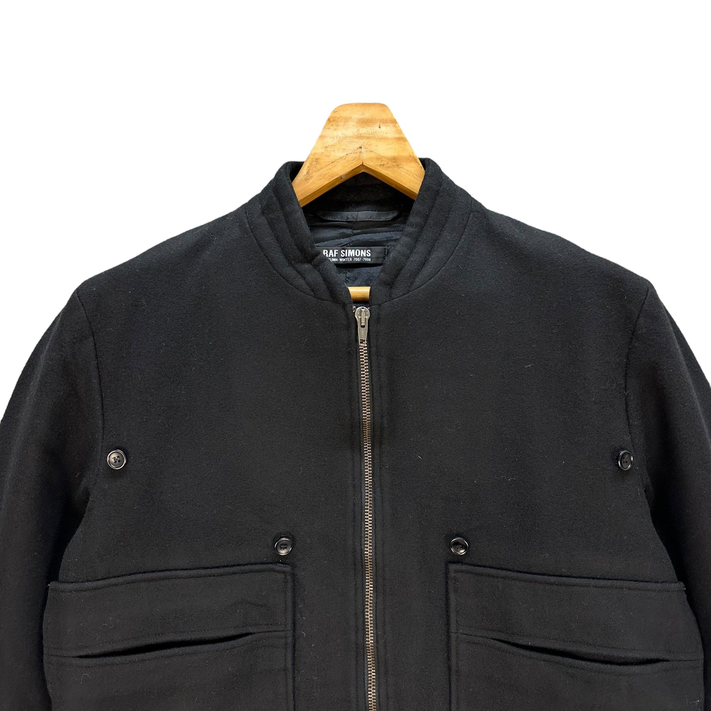 Raf Simons Raf Simons AW 07-08 Extrafine Wool Bomber Jacket #A18-0423 Size US S / EU 44-46 / 1 - 3 Thumbnail