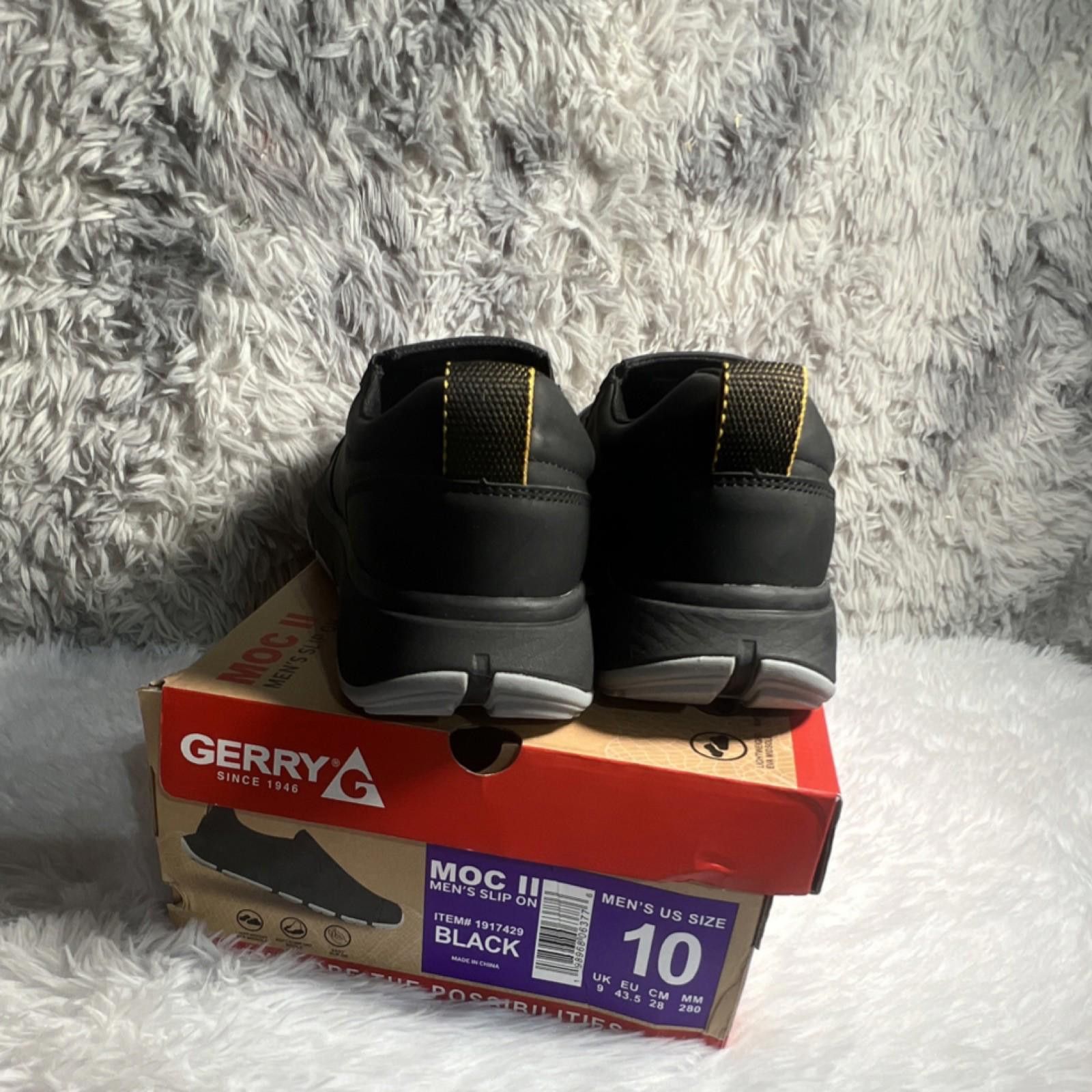 Gerrit Jacob Gerry MOC II Black Men's Athletic Sneaker Slip On Size US 10 / EU 43 - 4 Thumbnail