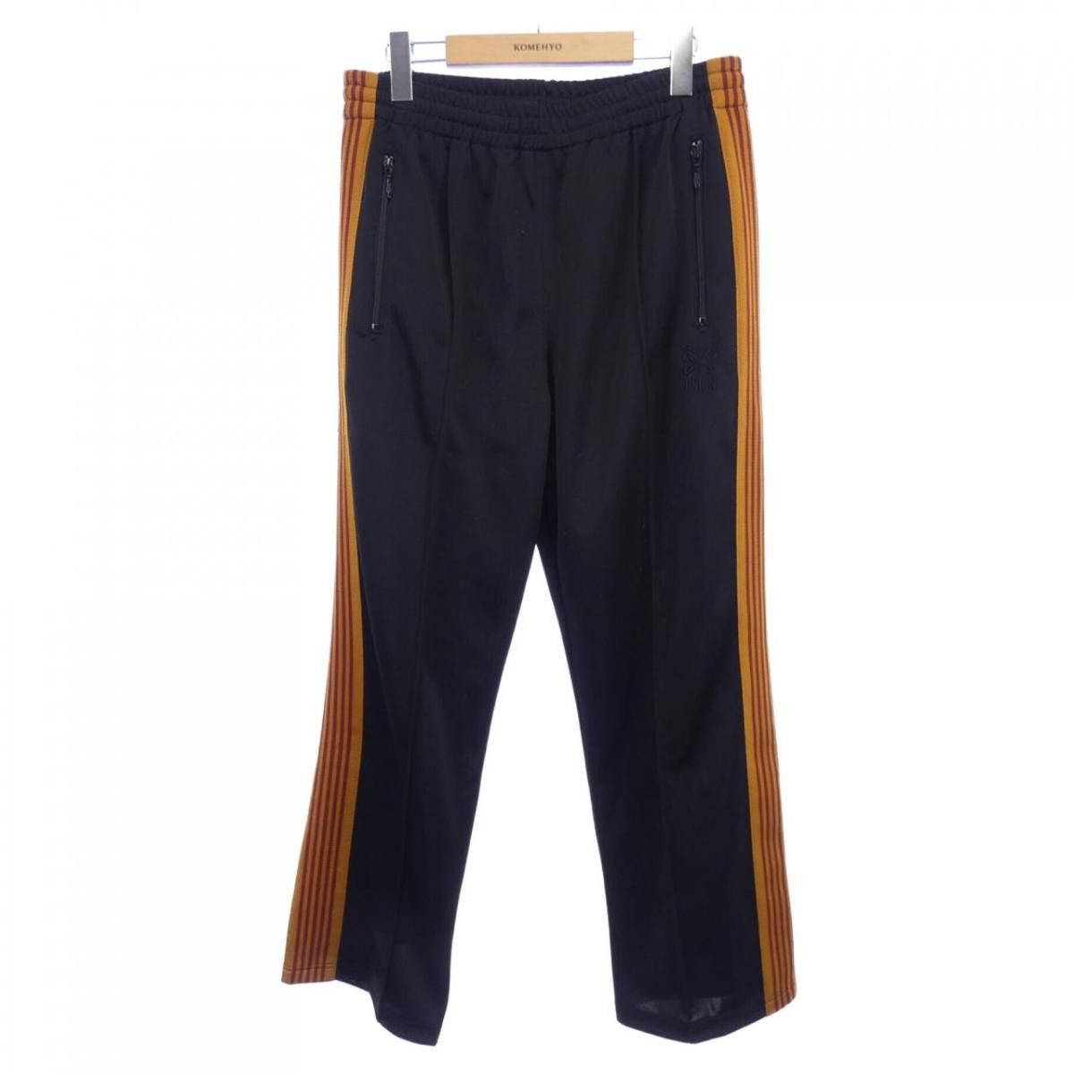 Needles Sweat Pants Side Tape Polyester Logo Black Size US 31 - 1 Thumbnail