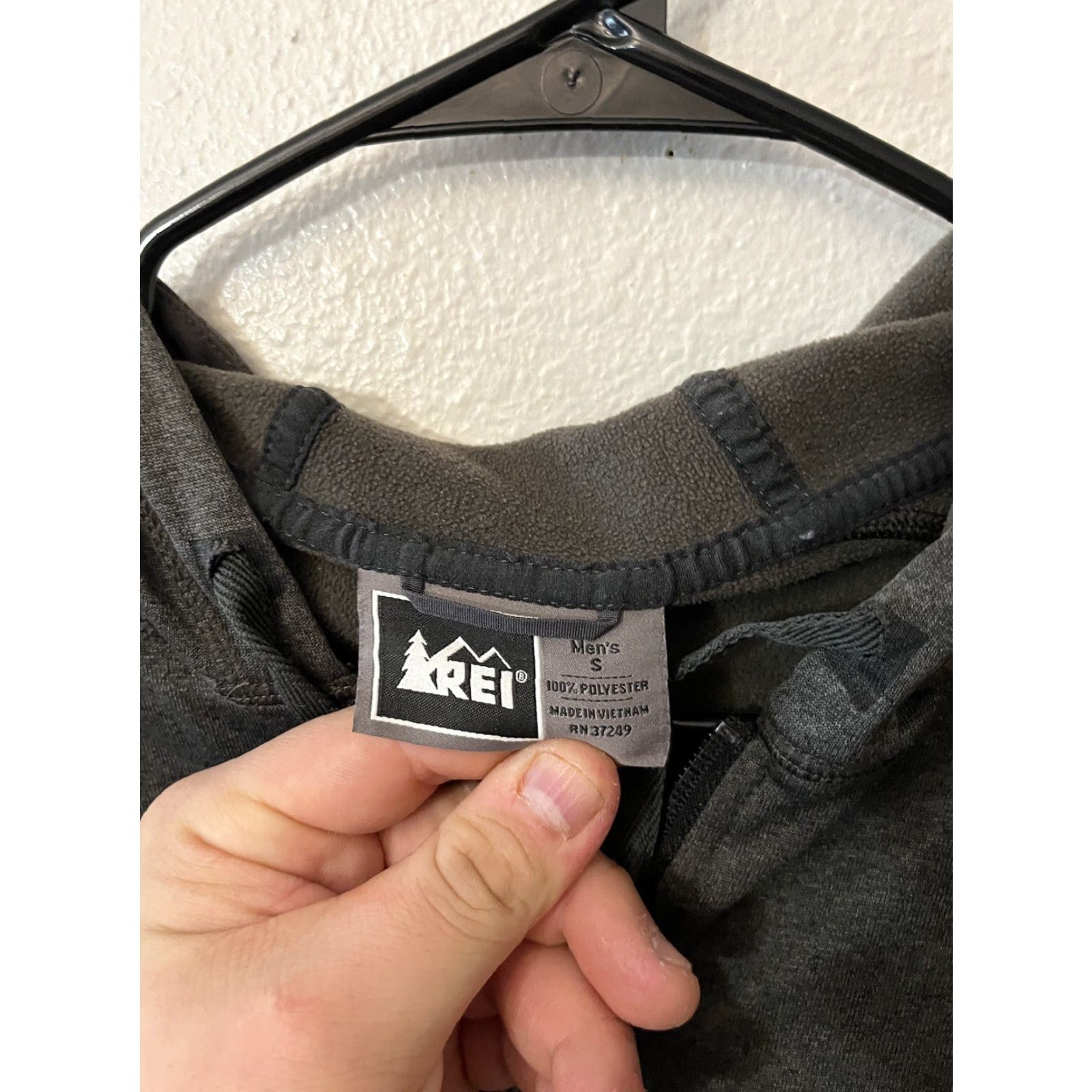 Vintage REI Co-Op Jacket Men S Active Pursuits Gray Tech Knit Full Zip Hoodie Flaw Size US S / EU 44-46 / 1 - 3 Thumbnail