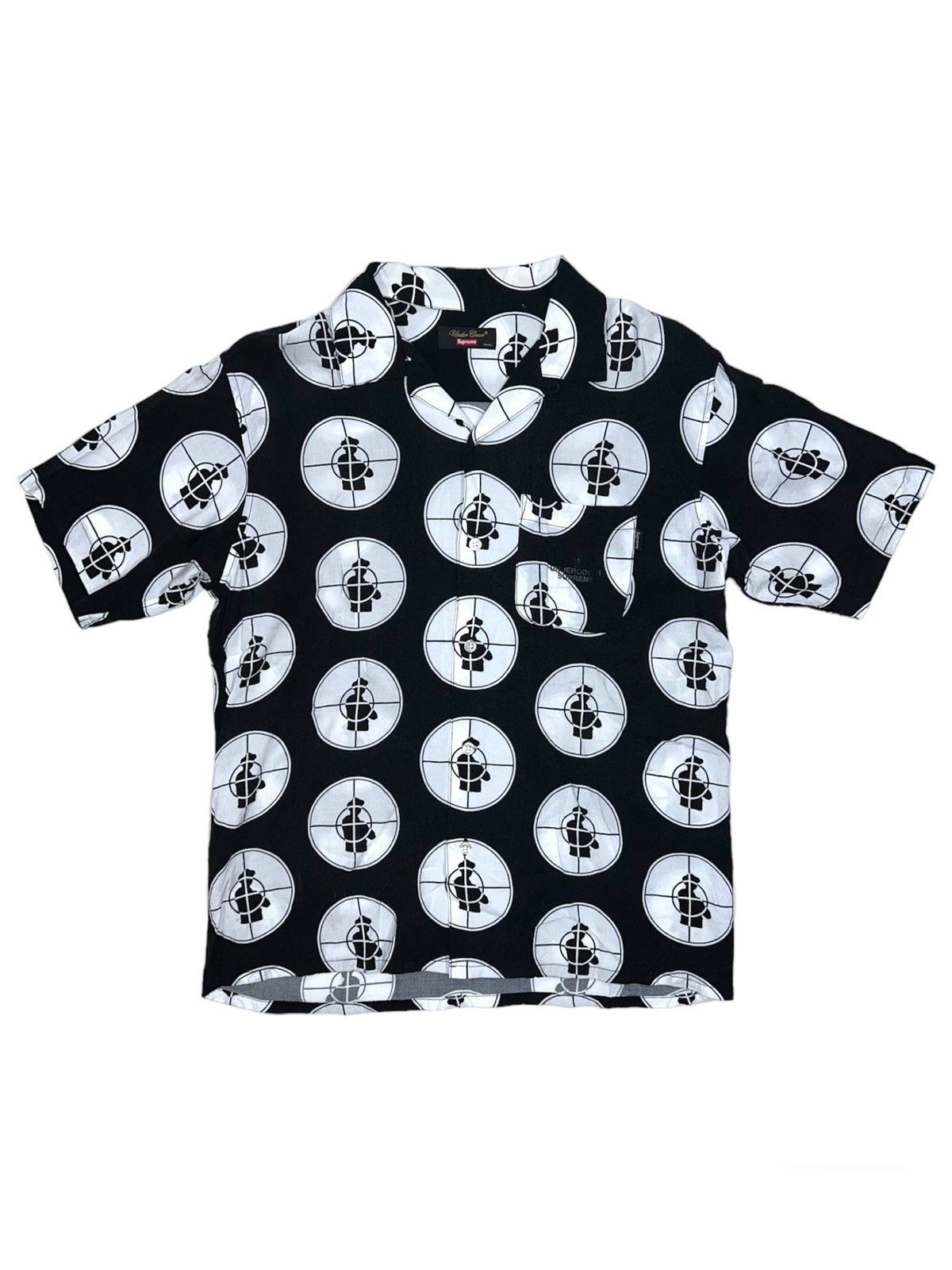 image of Supreme Undercover Public Enemy Rayon Shirt in Black, Men's (Size Small)