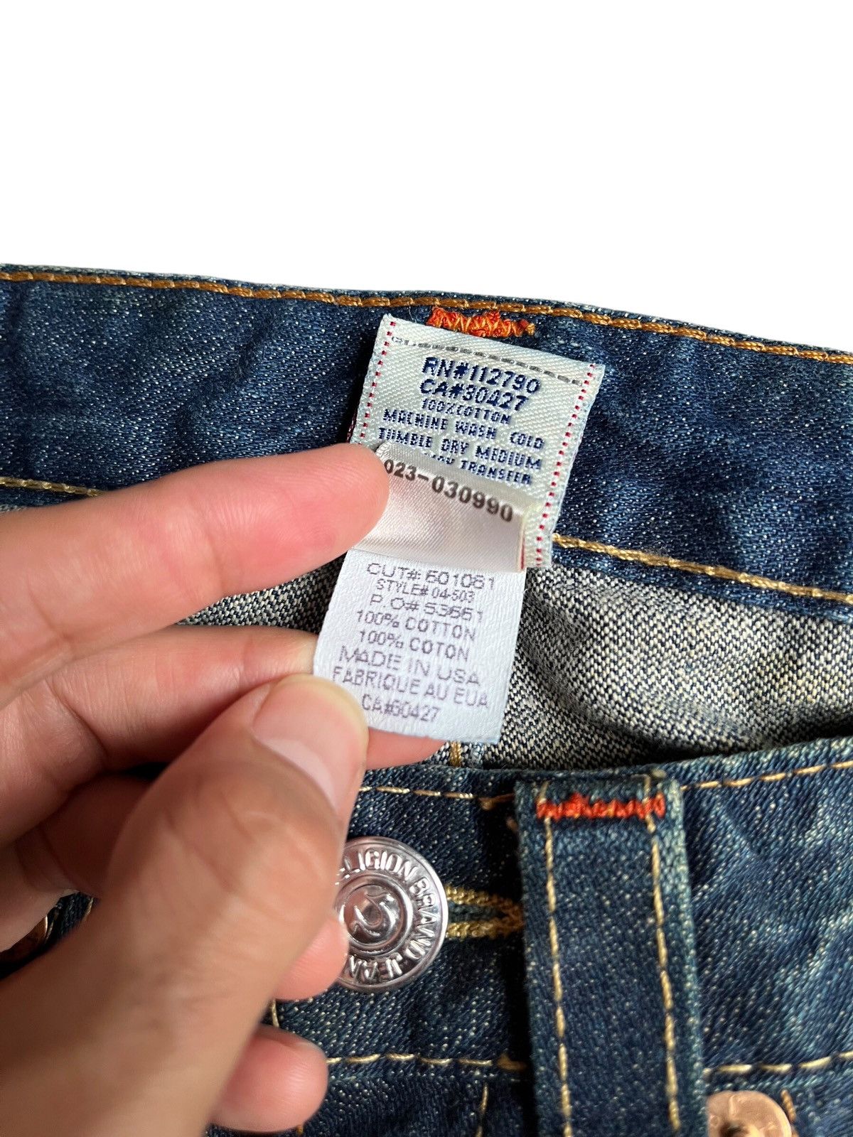 Affliction × Rock Revival × True Religion True Religion Joey Low Rise Flared jeans Size 27" / US 4 / IT 40 - 18 Thumbnail