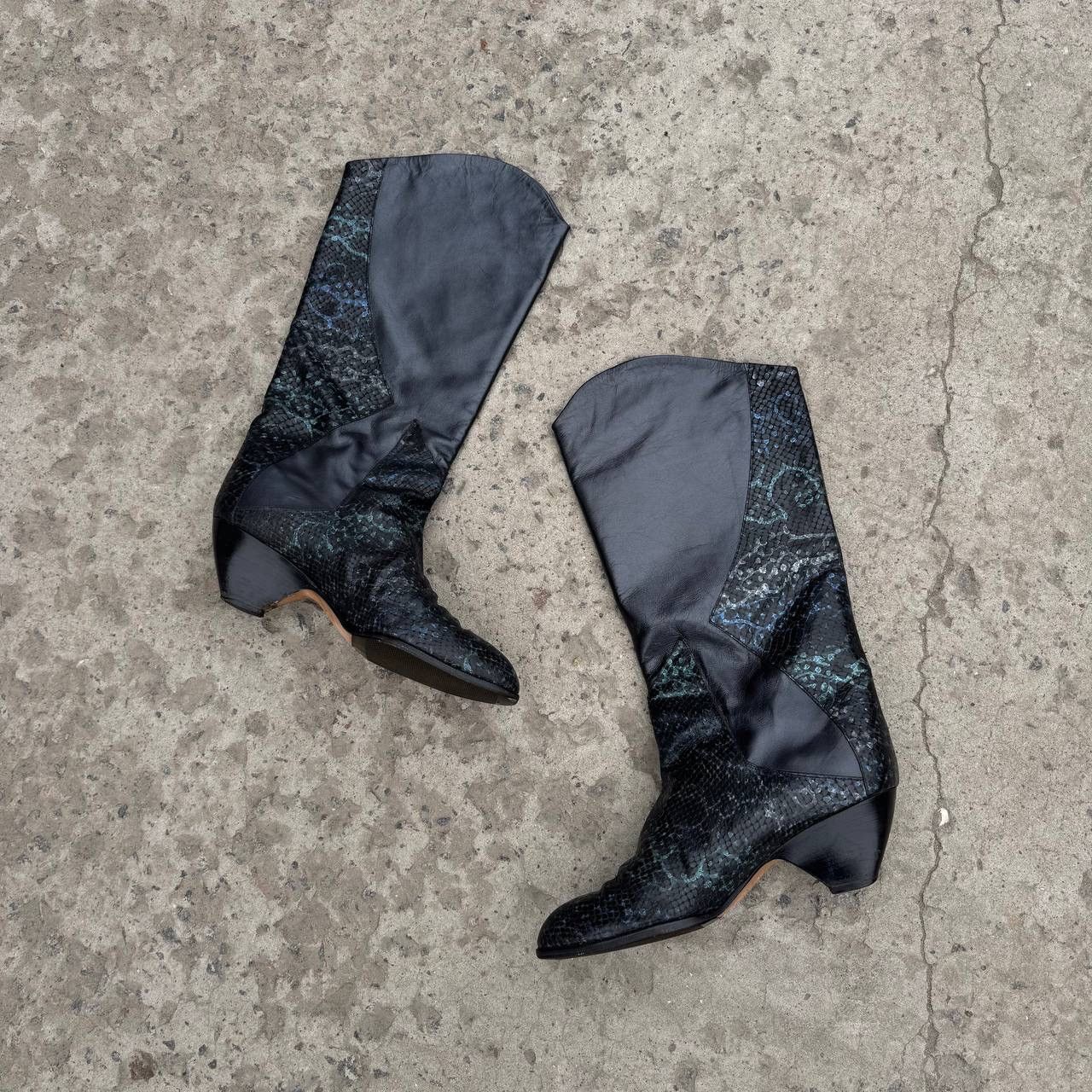 Y/Project Vintage Women’s High Leather Boots Western Size 40 Elektro Size US 10 / IT 40 - 7 Thumbnail