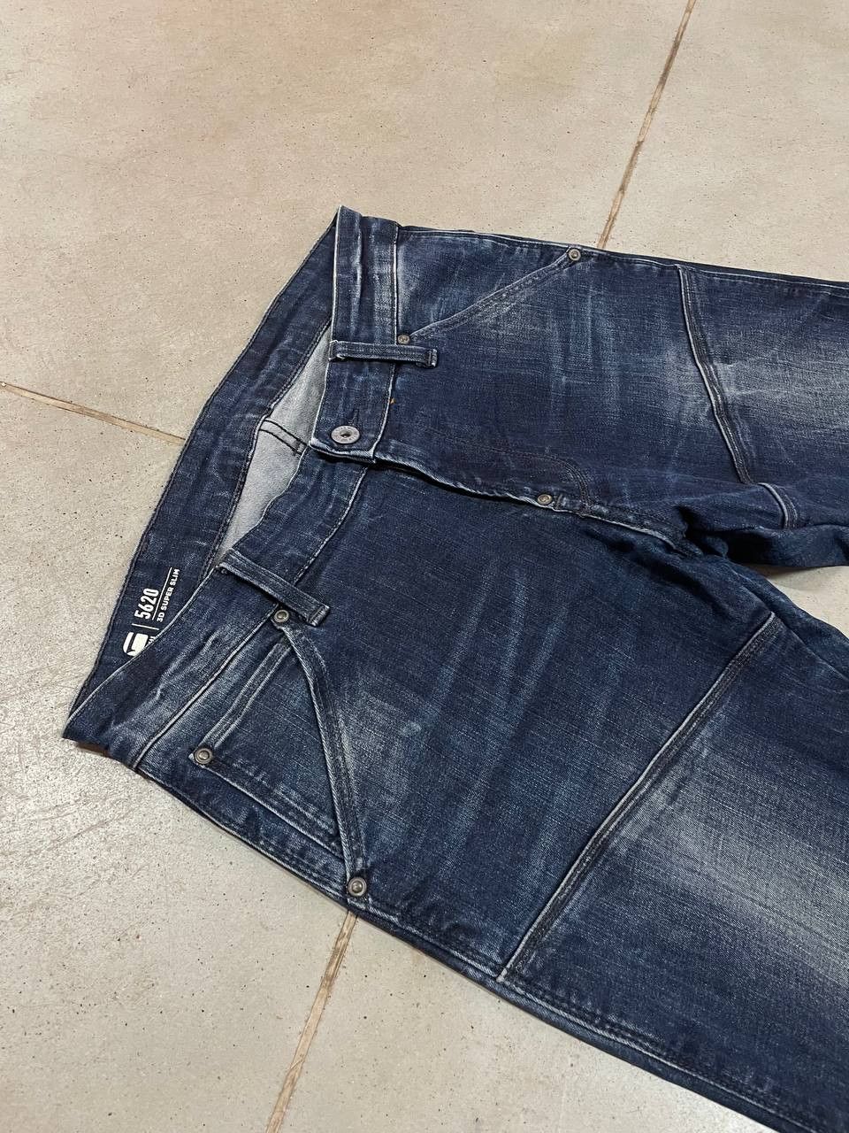G-Star G Star Raw 3D Super Slim Jeans Biker Knee Size US 32 / EU 48 - 7 Thumbnail