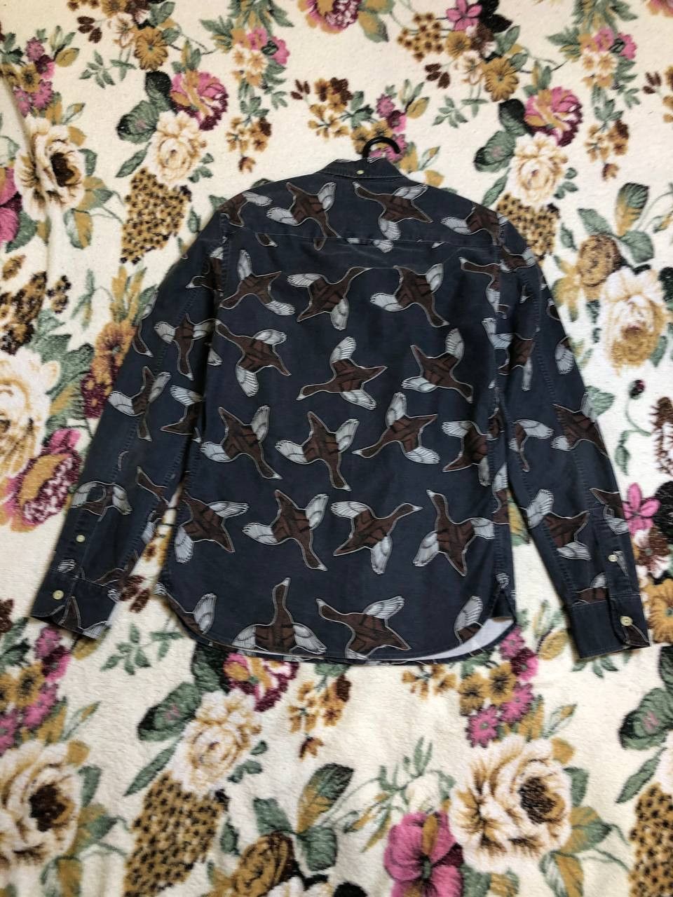 Allsaints Vintage bird print Shirt Allsaints crazy Y2K slim fit Size US XS / EU 42 / 0 - 16 Thumbnail