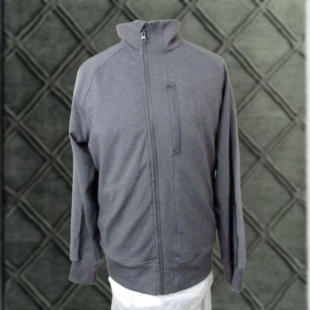 Lululemon Lululemon Heather Gray Athletic Hoodie Mens Medium Full Zip Size US XXL / EU 58 / 5 - 1 Thumbnail