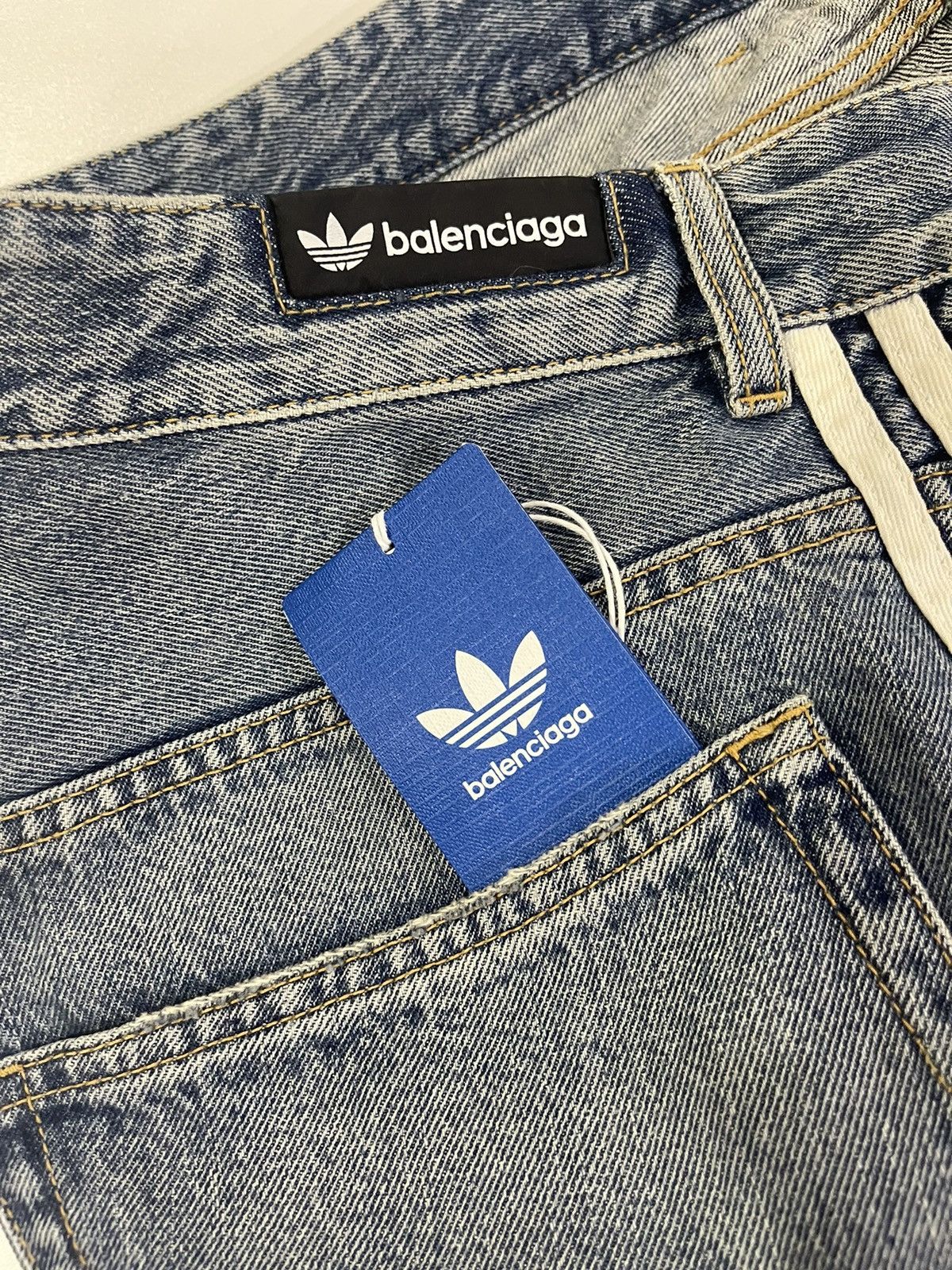 Adidas × Balenciaga Balenciaga x Adidas Oversized Jeans Size US 35 - 6 Thumbnail