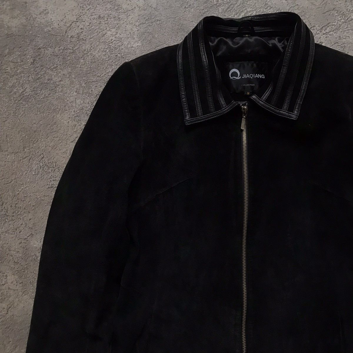 Vintage Vintage 90s Black Suede Jacket Streetwear Grunge Relaxed M Size M / US 6-8 / IT 42-44 - 2 Thumbnail