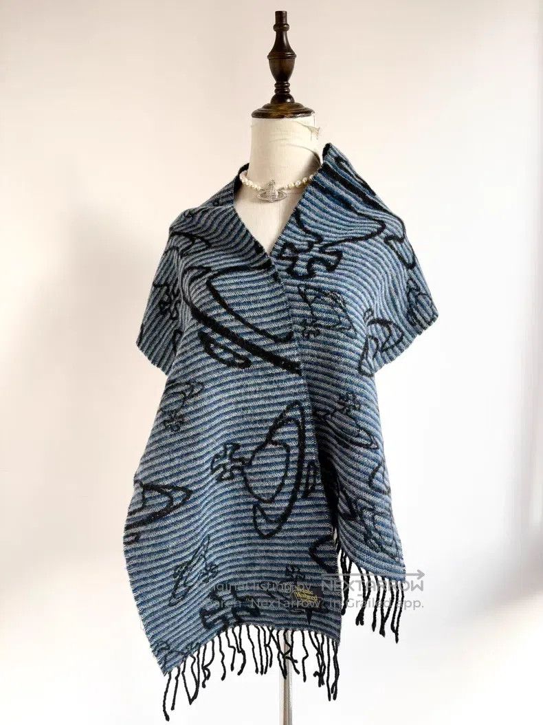 Vivienne Westwood Vivienne Westwood Black Blue Striped Big Saturn Full-print Size ONE SIZE - 5 Thumbnail