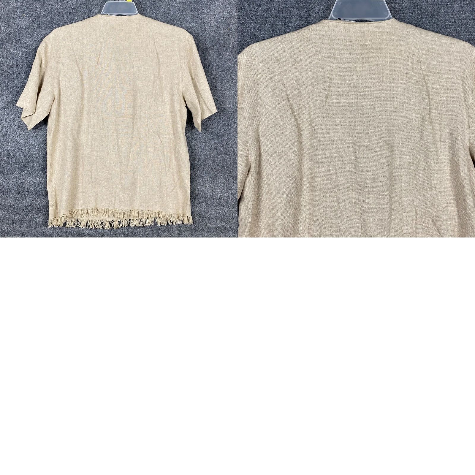 Vintage I.B. Diffusion Button Up Short Sleeve Top Size 6 Beige Womens Adults Size M / US 6-8 / IT 42-44 - 8 Thumbnail