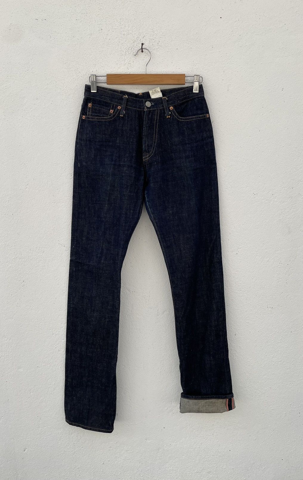 image of Chevignon Fly Denim Selvedge Jeans Made In Japan in Indigo, Men's (Size 28)