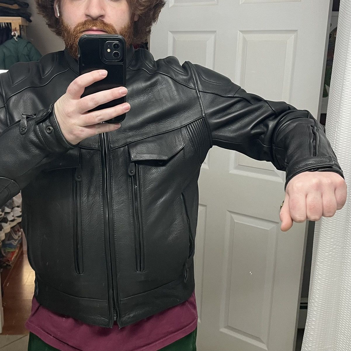 Other Milwaukee Leather Jacket Mens L Black Motorcycle Biker Thick Size US L / EU 52-54 / 3 - 15 Thumbnail
