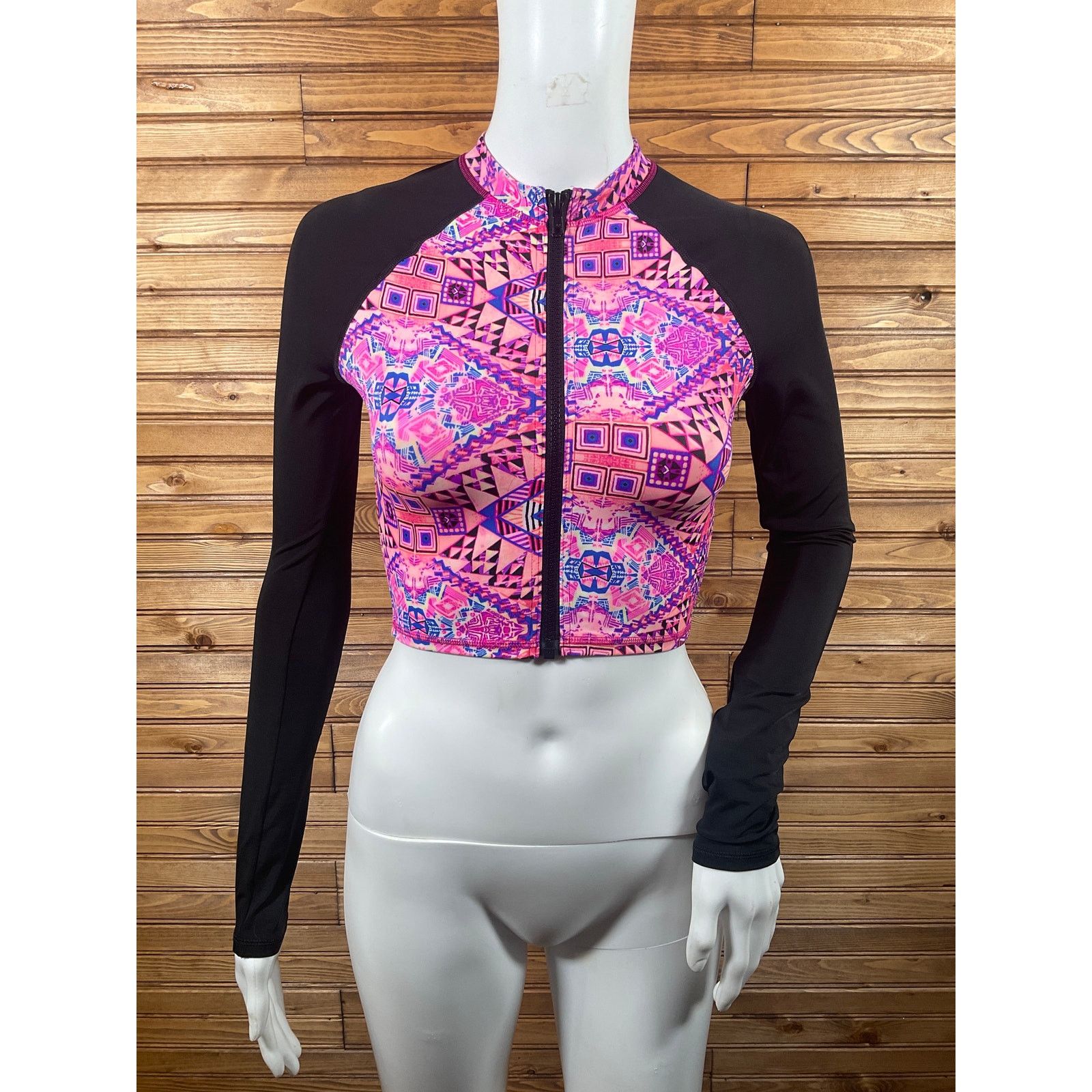 Pink PINK by Victorias Secret Long Sleeve Swim Workout Tank XS Size XS / US 0-2 / IT 36-38 - 1 Thumbnail