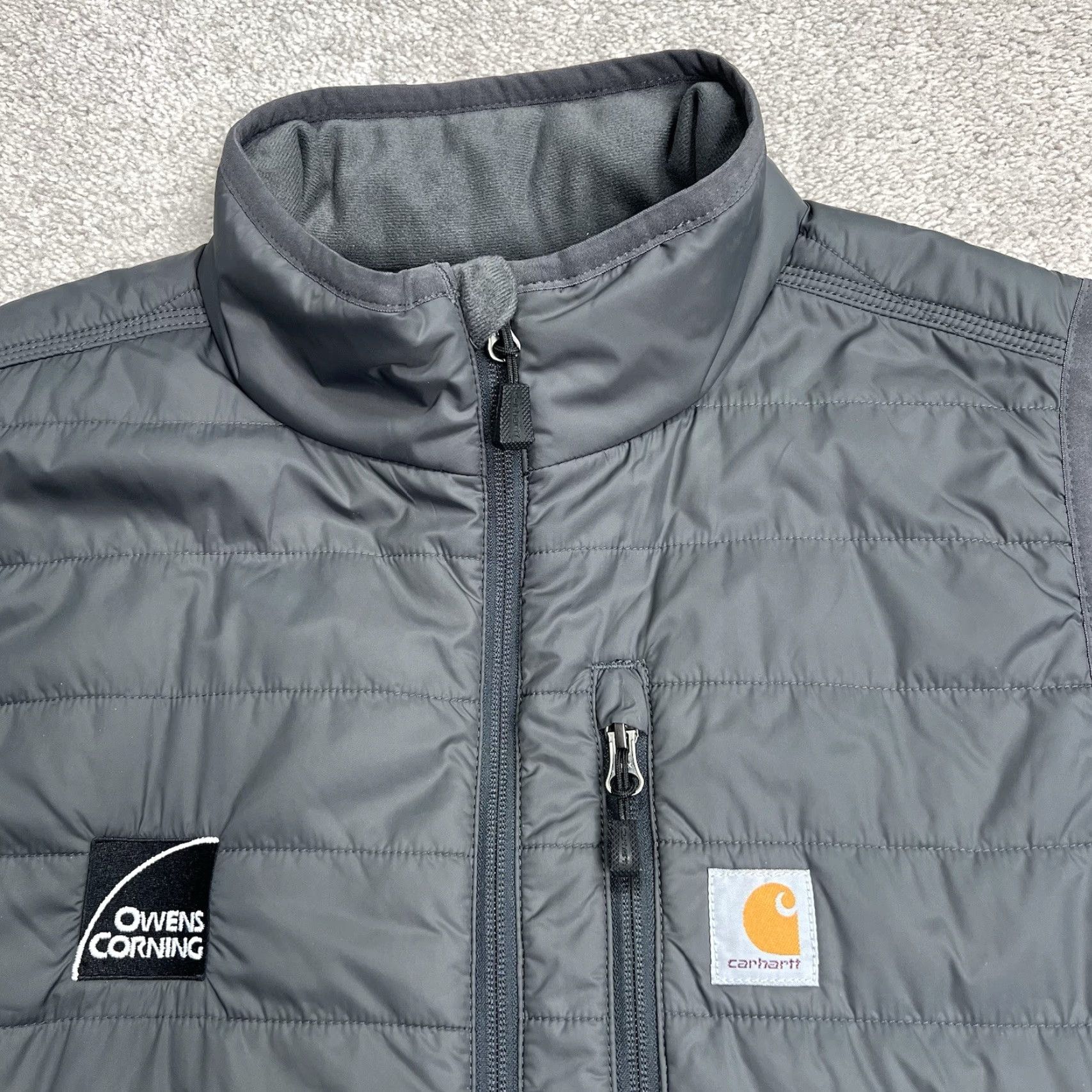 Carhartt Carhartt Puffer Vest Rain Defender Gray OV2286-M Relaxed Fit Embroidered Mens Large Size US L / EU 52-54 / 3 - 3 Thumbnail