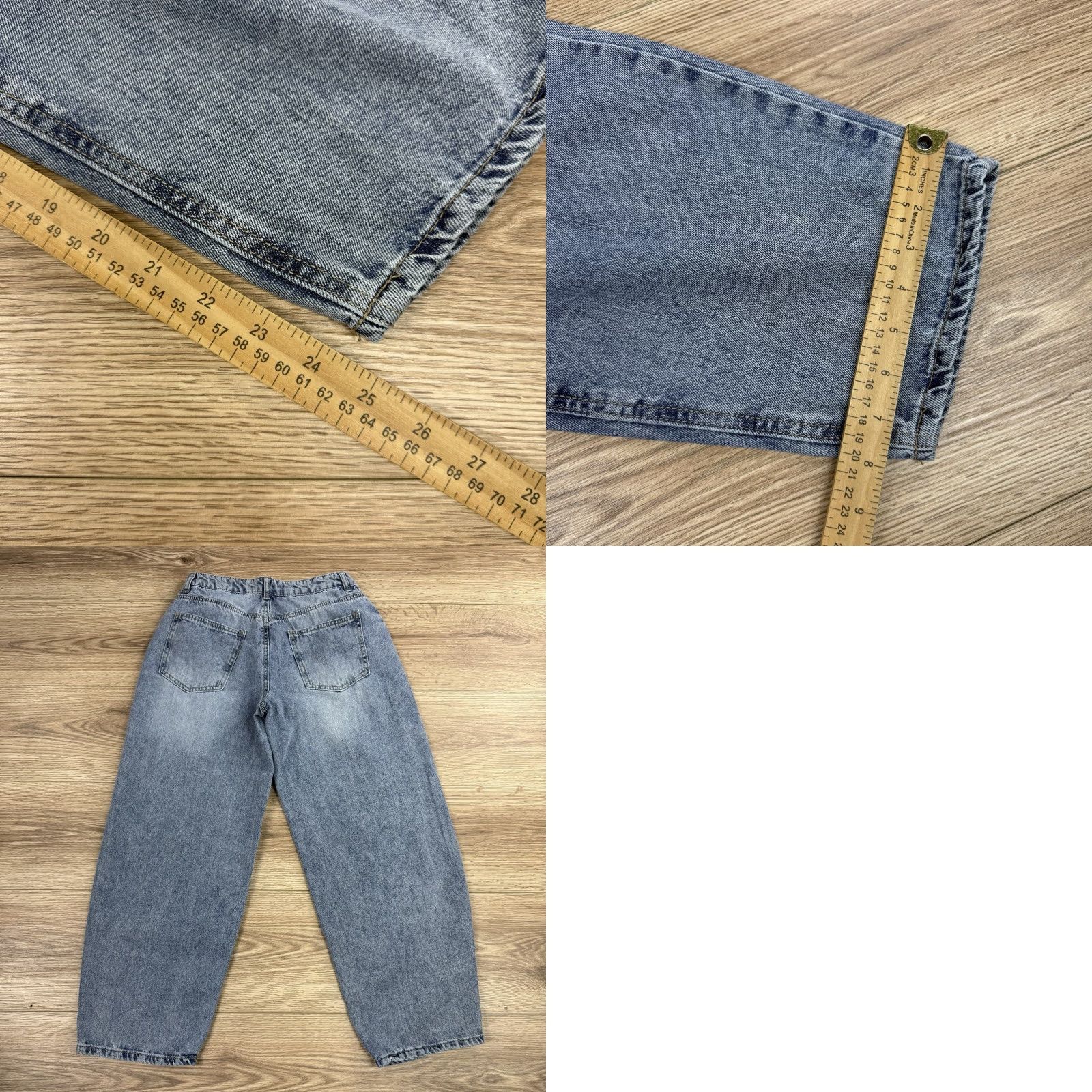 Vintage VINTAGE Ban.jara High Rise Barrel Leg Jeans 100% Cotton Size 7/27 Blue Womens Jeans Straight Size 28" / US 6 / IT 42 - 8 Thumbnail