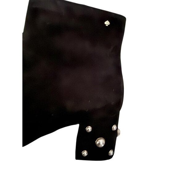 Kate Spade Kate Spade Womens Black Suede Taraji Faux Pearl Block Heel B Size US 8.5 / IT 38.5 - 4 Thumbnail