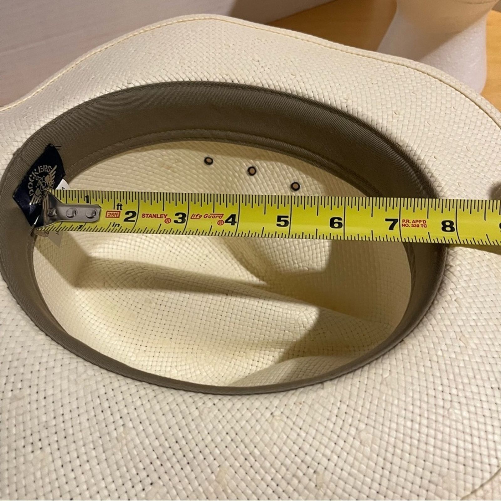 Dockers Docker's Safari Wide Brim Straw Hat Men’s Size Medium M Tan Size ONE SIZE - 10 Thumbnail