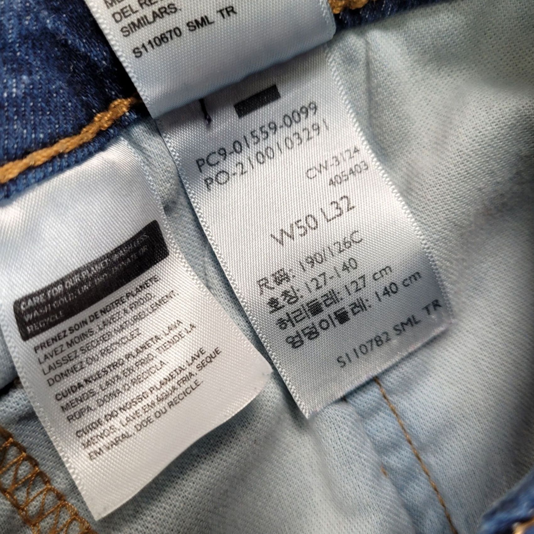 Levi's Mens Levi's 559 Relaxed Straight Leg Jeans Blue Dark Wash 47x30 Big & Tall Denim Size US 34 / EU 50 - 4 Thumbnail