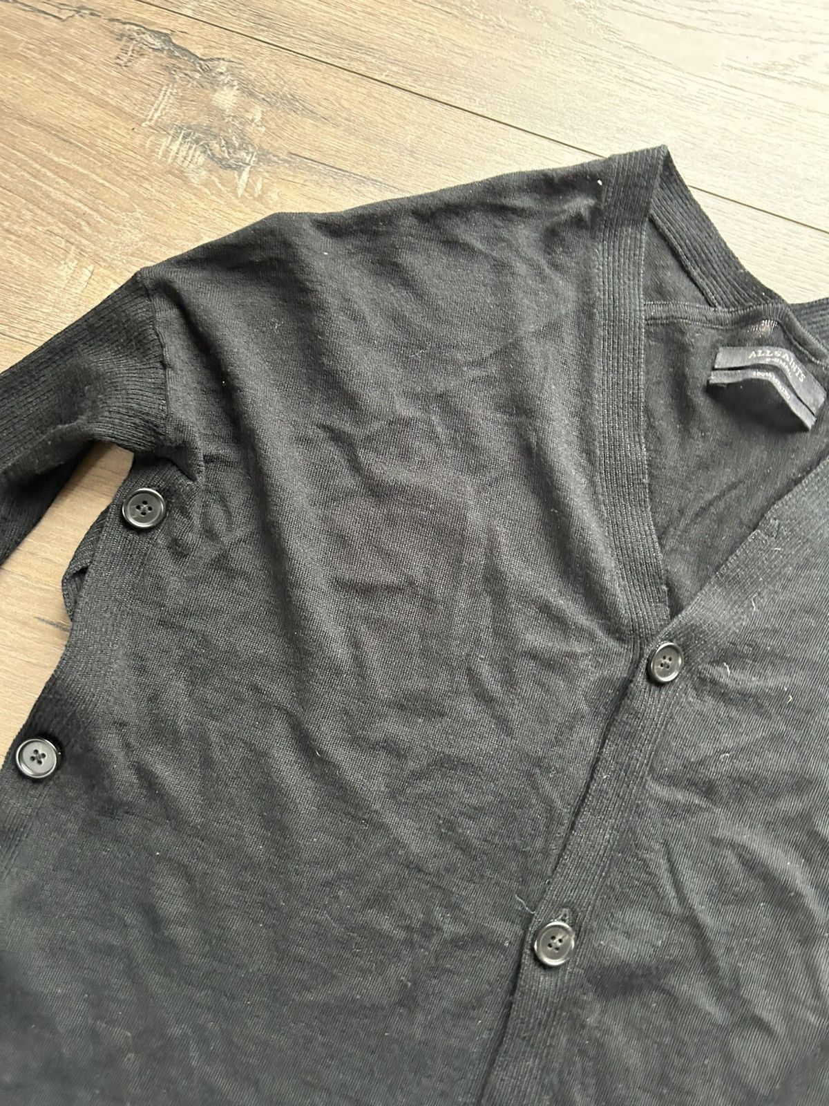 Allsaints All Saints black merino wool cardigan XS Size XS / US 0-2 / IT 36-38 - 4 Thumbnail