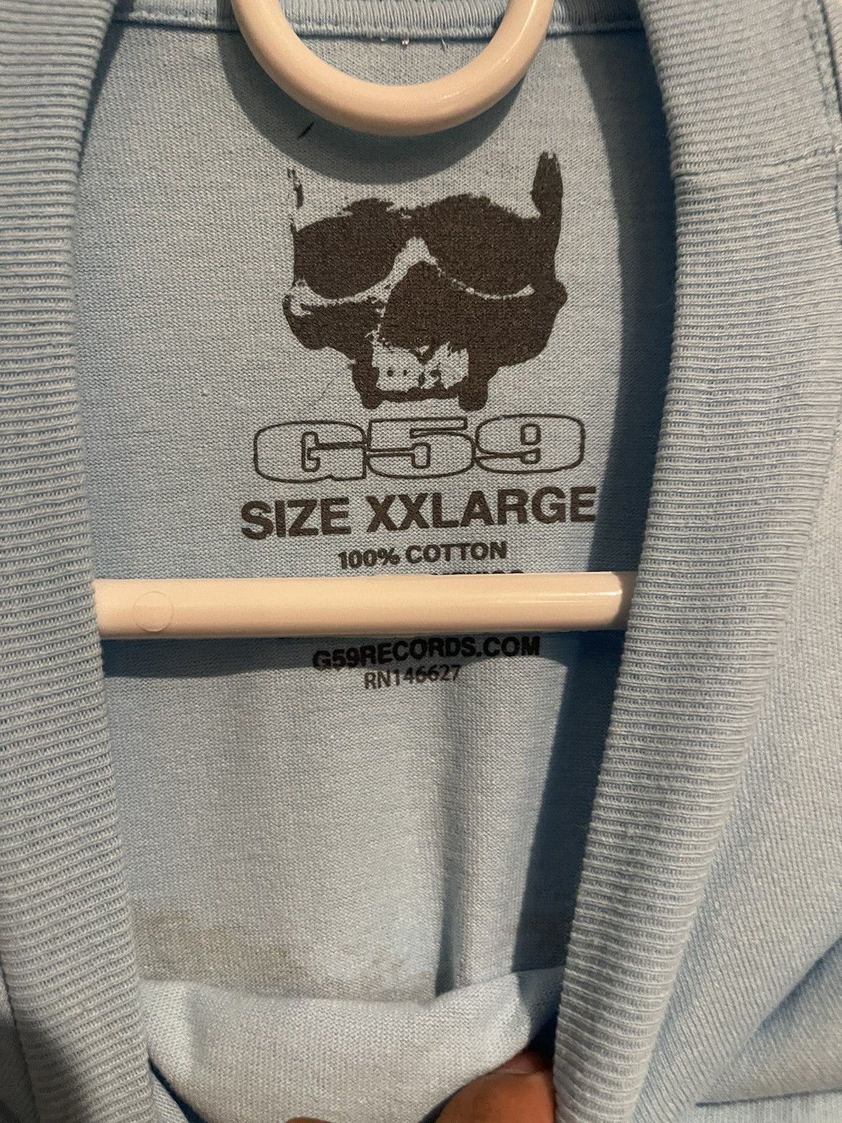 G59 Records Grey 59 skull tee Size US XXL / EU 58 / 5 - 1 Thumbnail