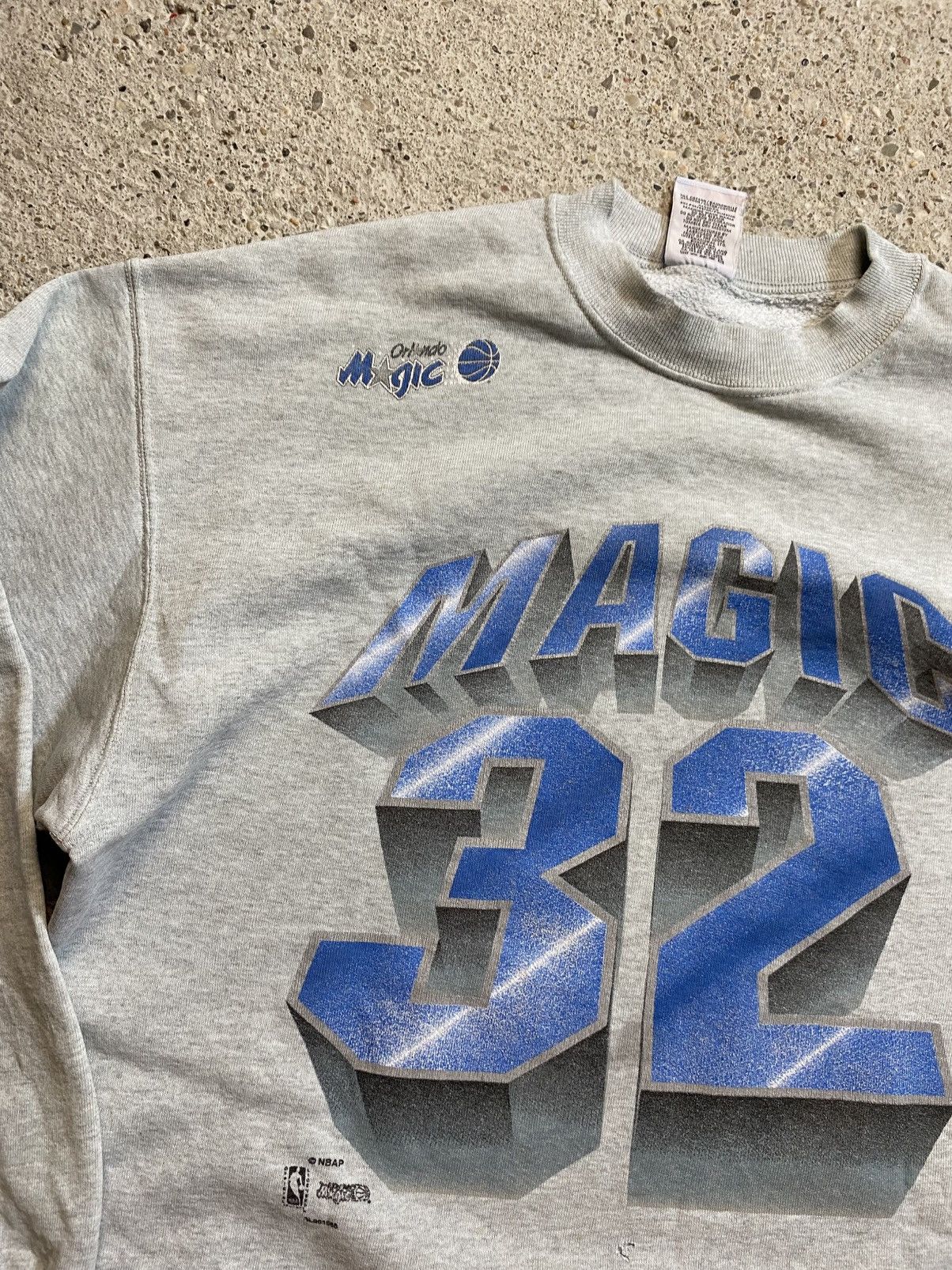 Vintage Nba sweatshirt trashed vintage distressed retro grey baggy Size US XL / EU 56 / 4 - 12 Thumbnail
