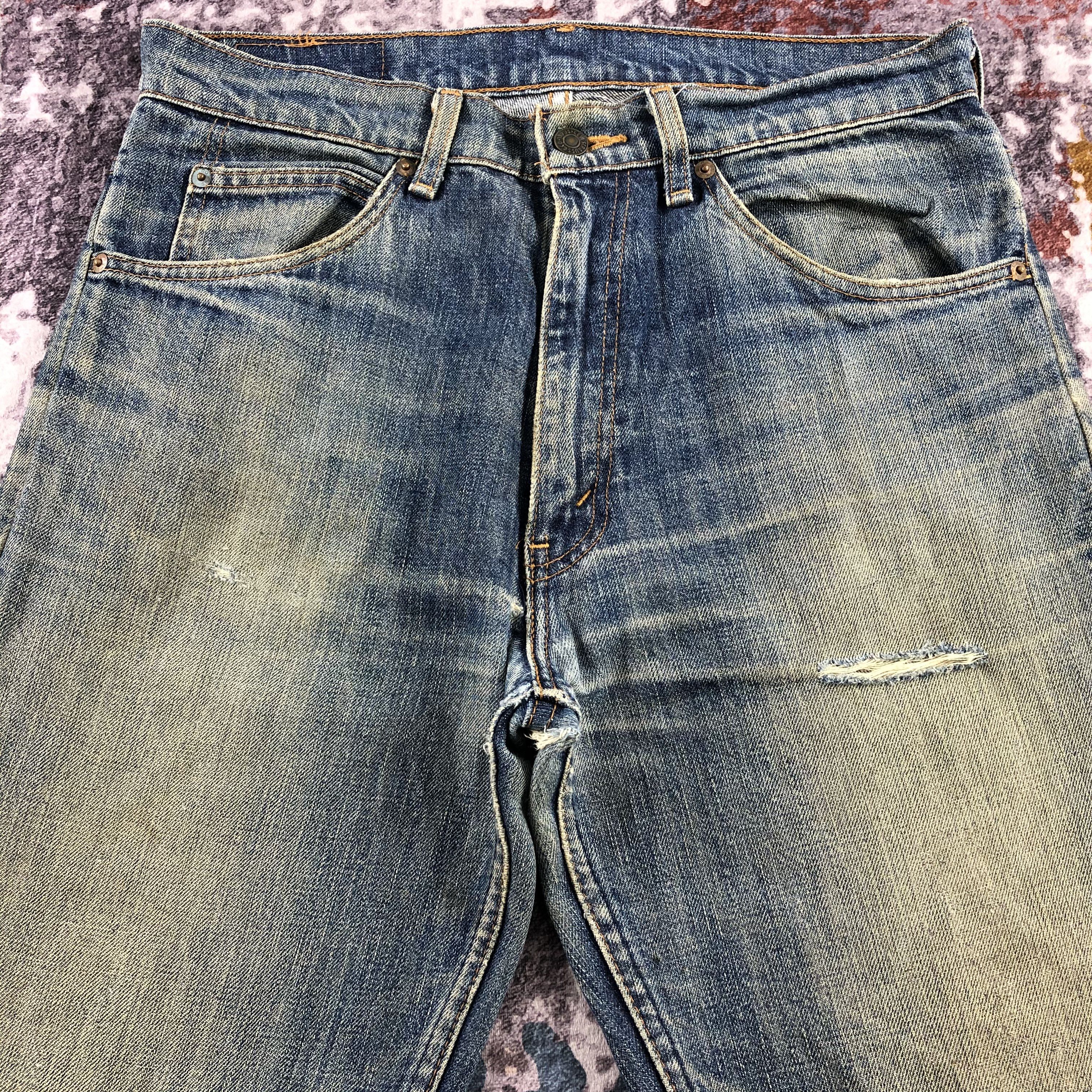 Levi's Vintage 90s Blue Wash Levis 607 Orange Tab Jeans-JM2759 Size US 32 / EU 48 - 3 Thumbnail