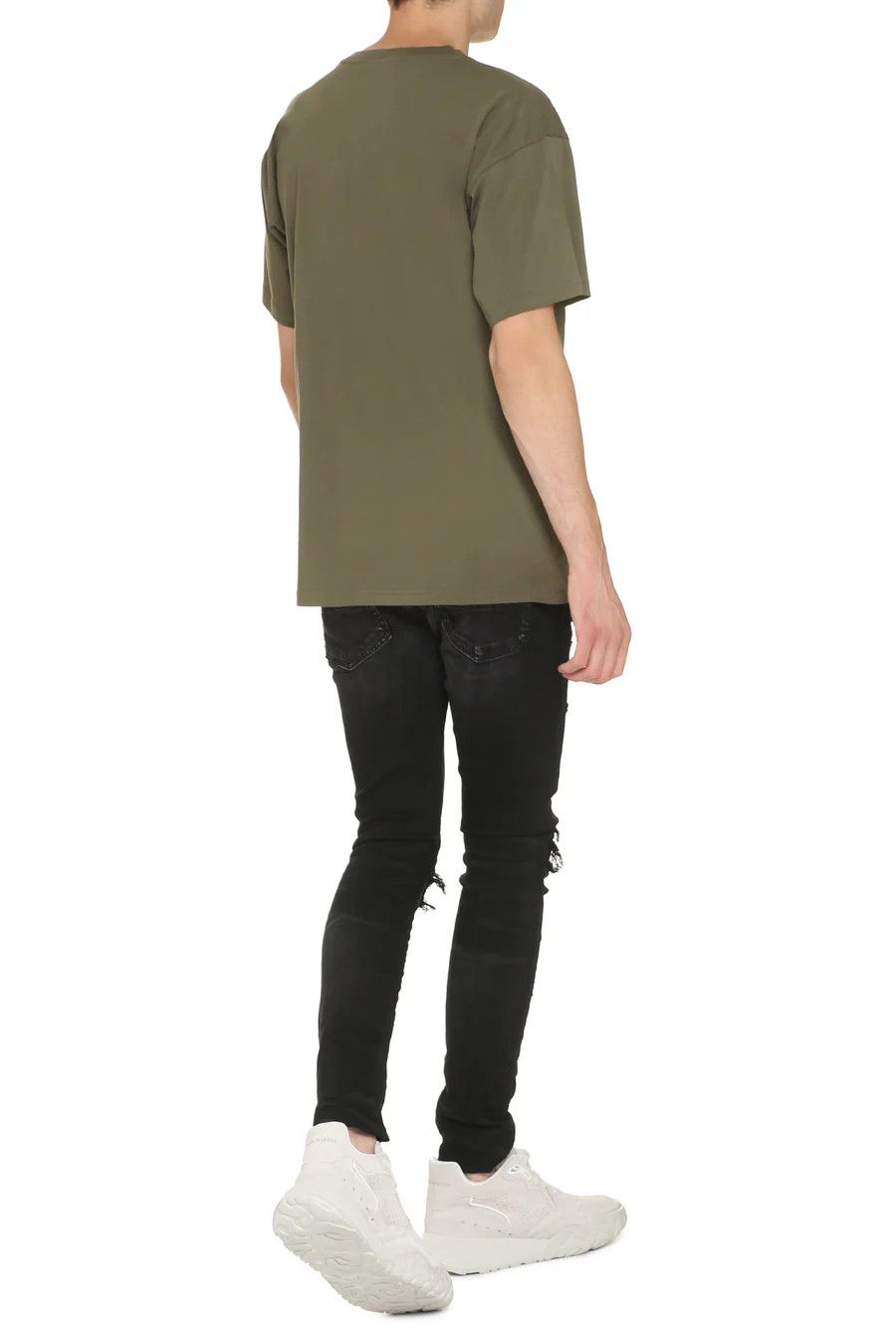 Moschino o1y0225 Logo T-Shirt in Military Green Size US S / EU 44-46 / 1 - 4 Thumbnail