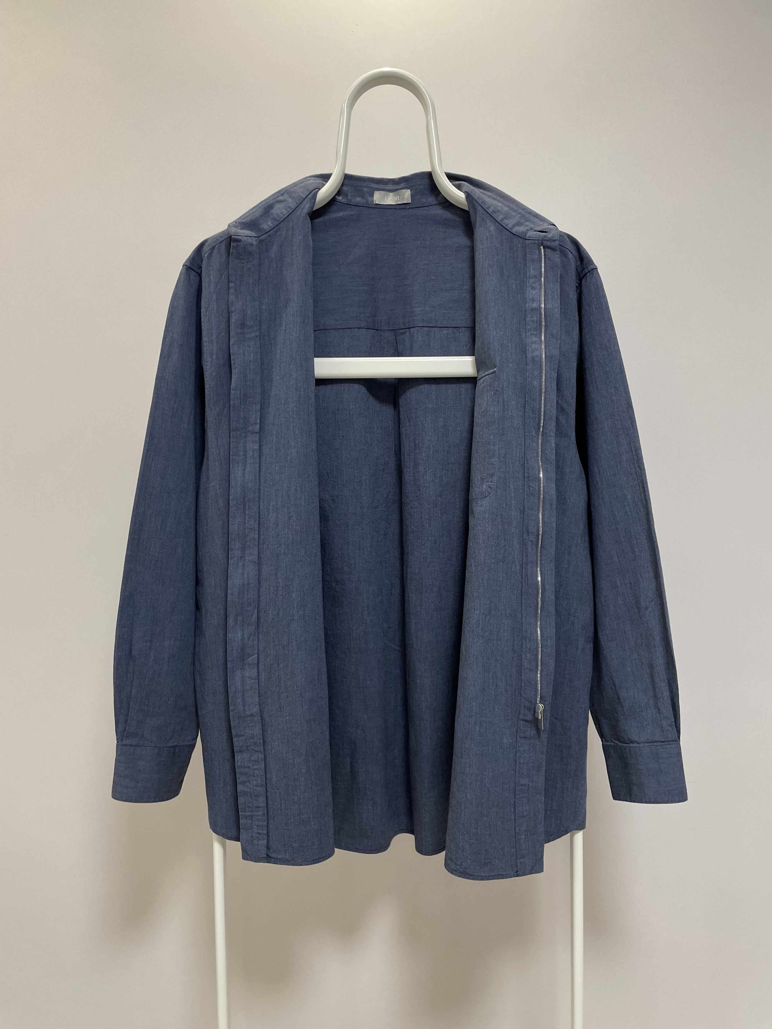 Dior DIOR Woven Shirt Zipped Button Up Saddle Pocket Overshirt Size US L / EU 52-54 / 3 - 5 Thumbnail