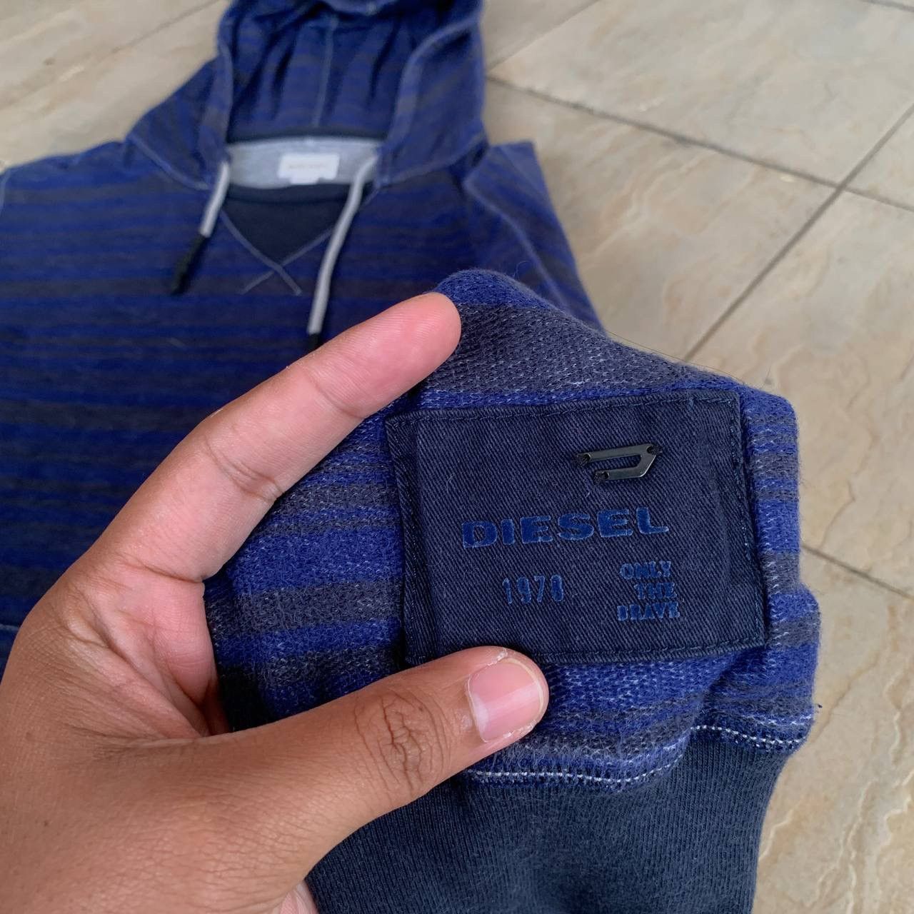 Diesel DIESEL Striped Hoodie Size US M / EU 48-50 / 2 - 4 Thumbnail