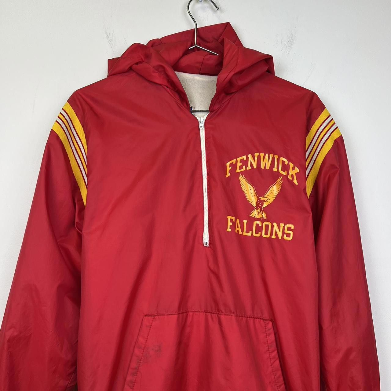 Champion Vintage Fenwick Falcons Pullover Jacket - Red & Yellow Size US M / EU 48-50 / 2 - 4 Thumbnail