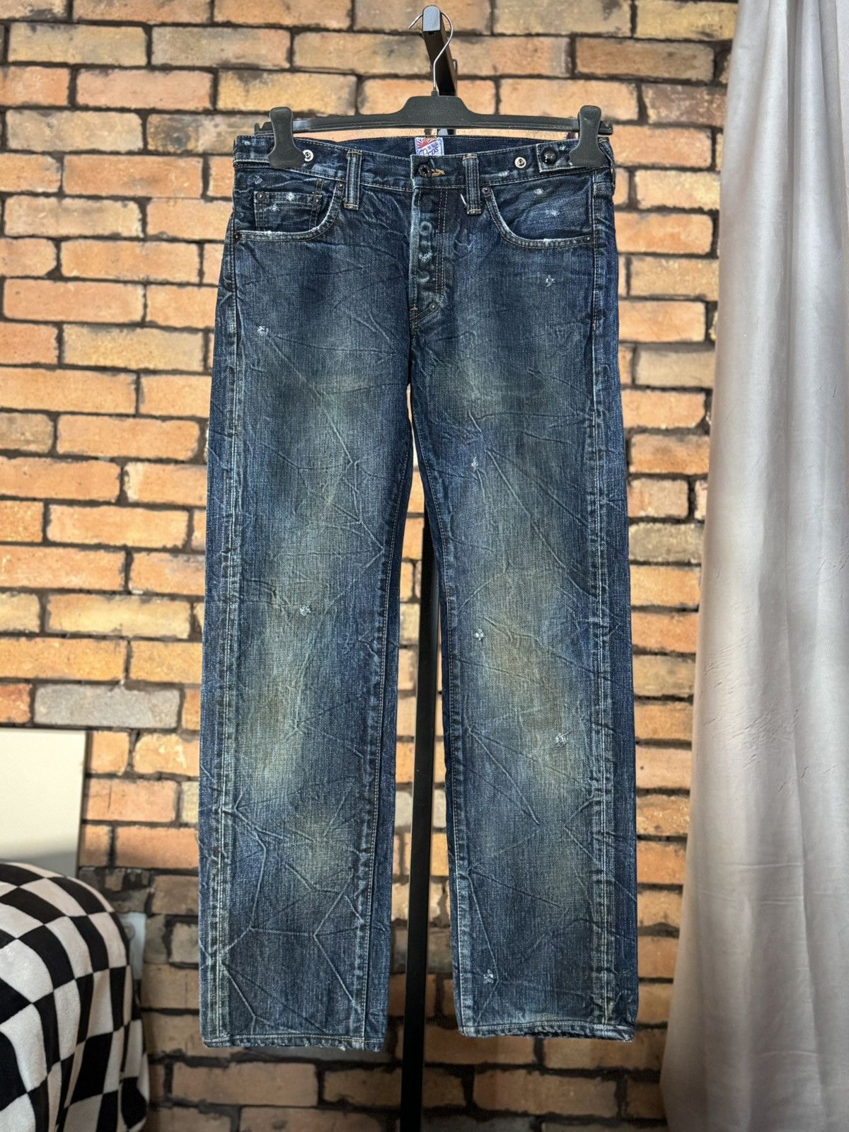 Prps $482 OG PRPS JAPAN DISTRESSED JEANS DENIM SLIM DISTRESSED Size US 31 - 1 Thumbnail