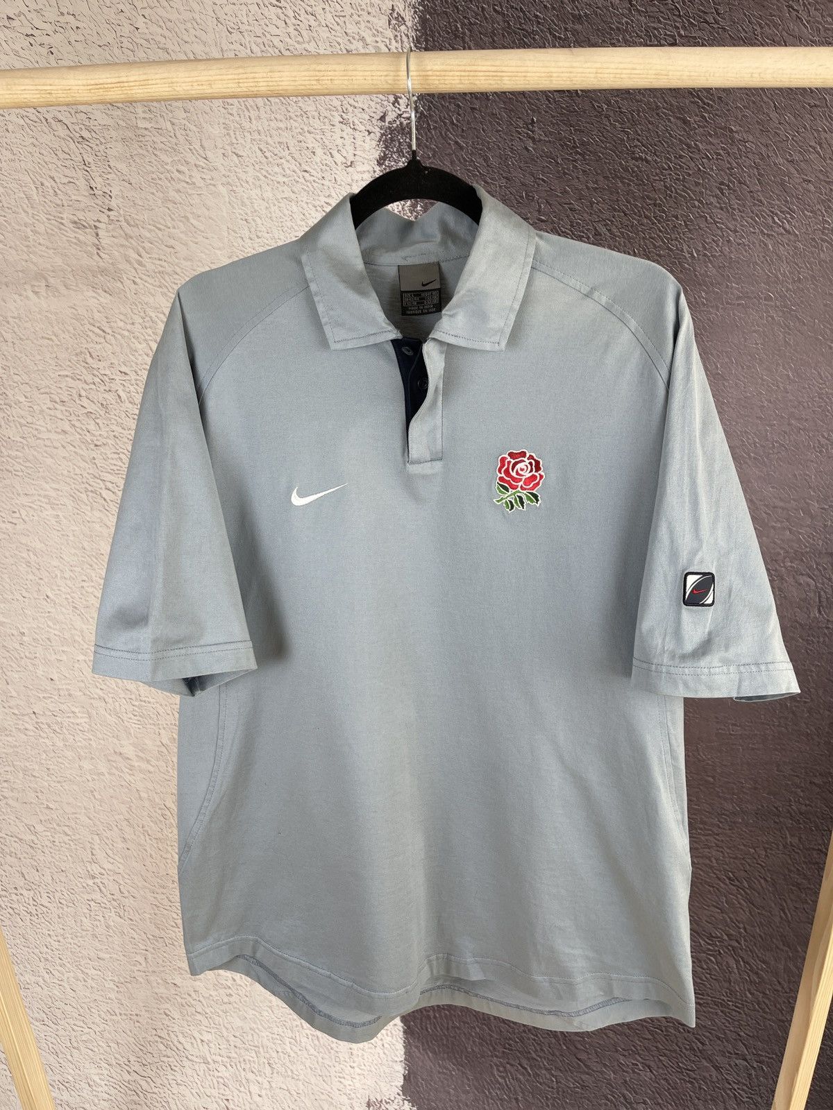 Nike Nike vintage y2k double logo swoosh rugby polo tee shirt Size US L / EU 52-54 / 3 - 2 Thumbnail