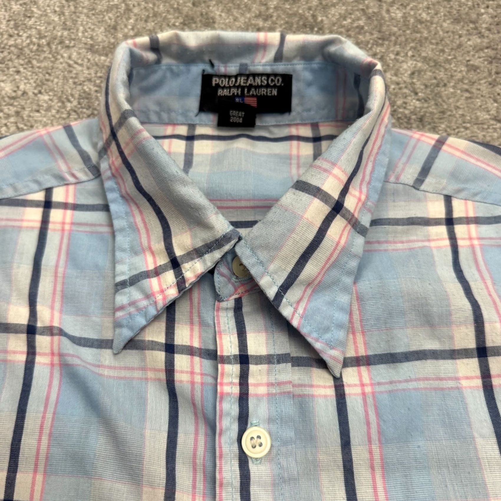 Polo Ralph Lauren VINTAGE Polo Ralph Lauren Button-Down Shirt Mens Large Plaid Cotton Casual Size US L / EU 52-54 / 3 - 5 Thumbnail