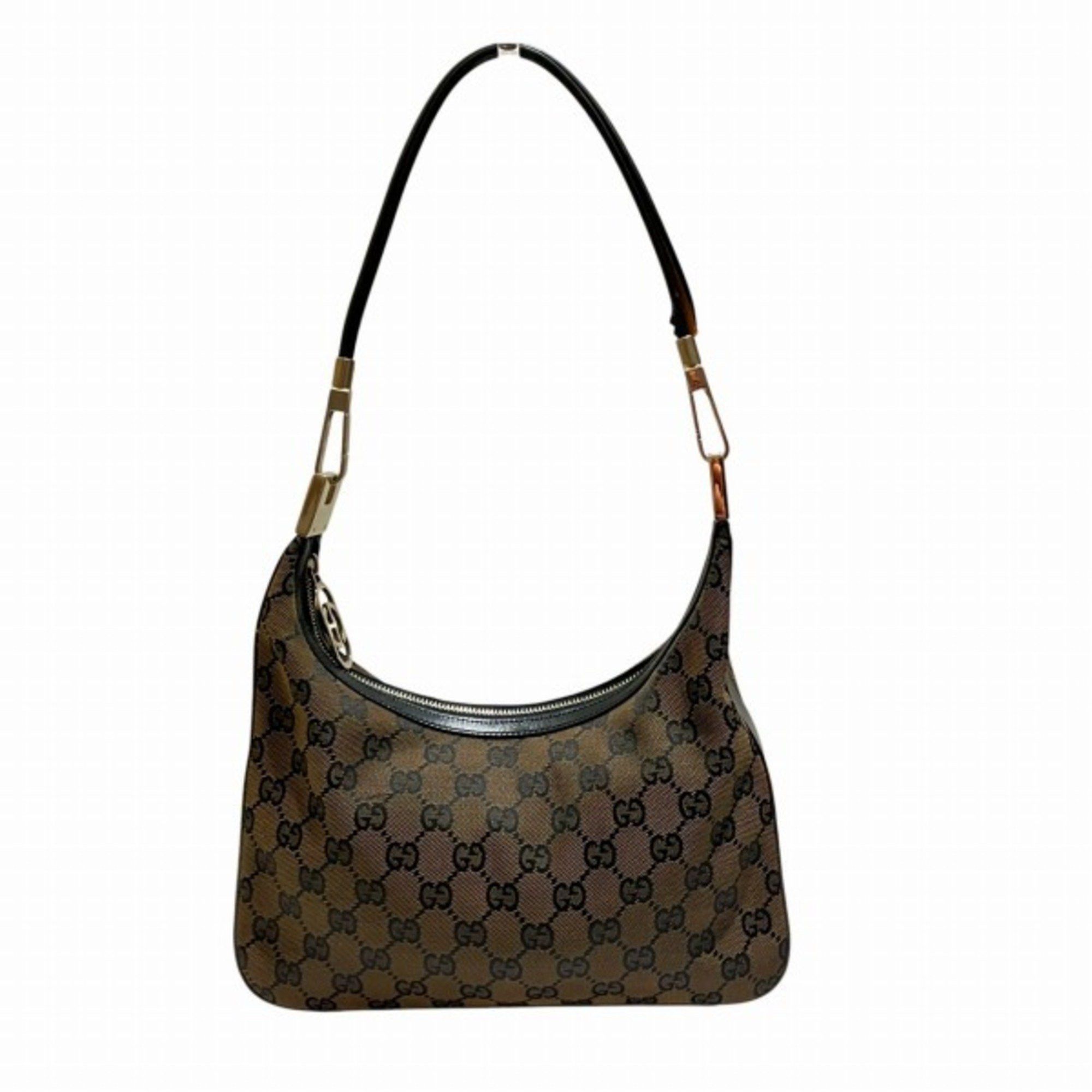 Gucci GG Canvas 001 3812 Bag Shoulder Women's in Brown