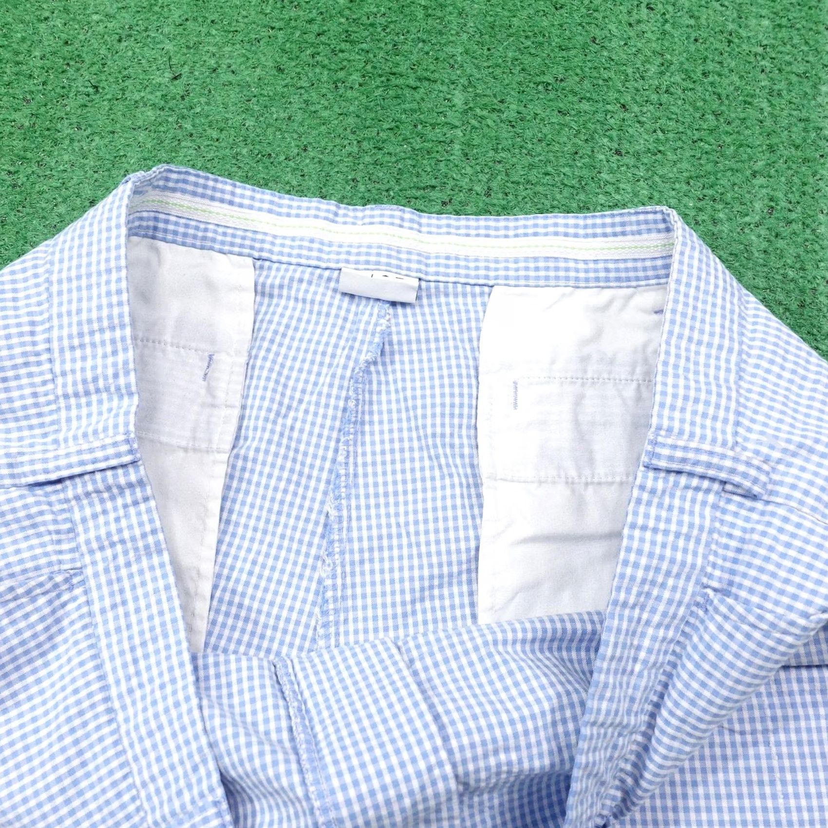 Izod IZOD Golf Shorts Mens 42 Blue Check Chino Cotton Polyester Pockets 10 Inseam Regular Front Flat Lightweight Easy Care Summer Mens Size US 42 / EU 58 - 3 Thumbnail