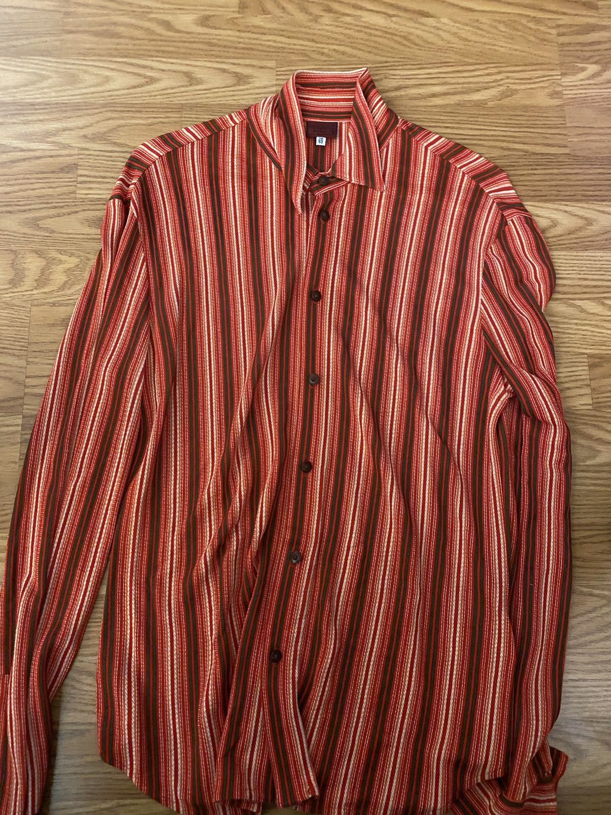 image of Versace Button Up in Red, Men's (Size Large)