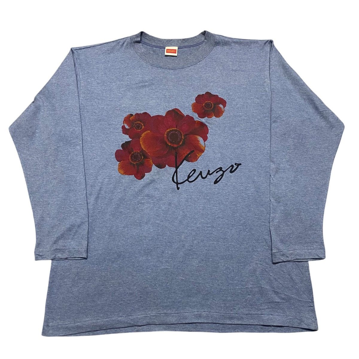 Kenzo Vintage Kenzo Flower Shirt Longsleeve Size US M / EU 48-50 / 2 - 1 Thumbnail