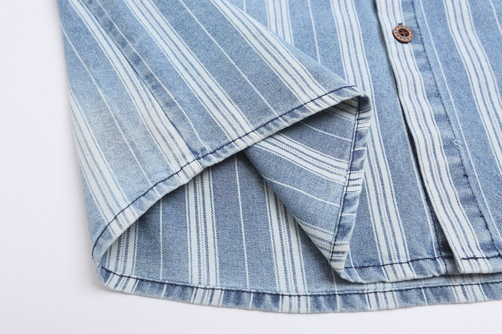 Vintage Men's retro American punk washed denim shirt Size US M / EU 48-50 / 2 - 5 Thumbnail