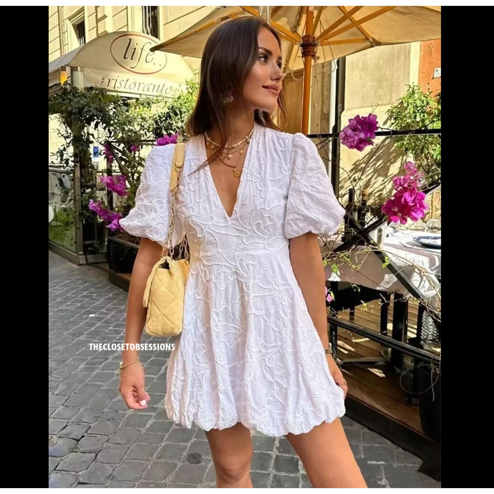 Zara RARE!!! ZARA BLOGGER FAVE!!! Balloon Hem Mini Dress NWT Size L / US 10 / IT 46 - 9 Thumbnail
