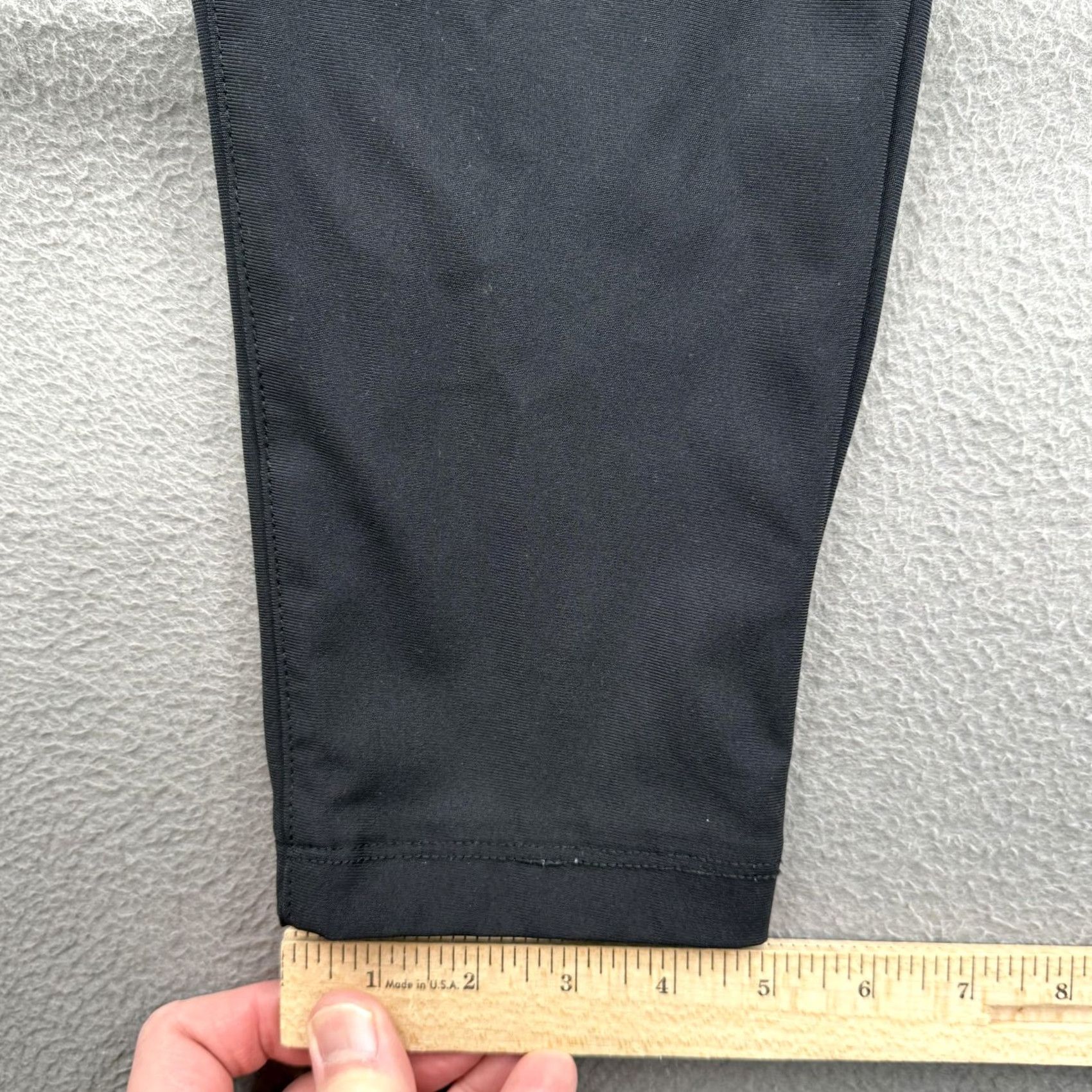 Cuts Cuts Jogger Pants Mens Large L 32x28 Black Slim Fit Cuffed Pockets zipper Elastic Waist Business Casual Size US 33 - 6 Thumbnail