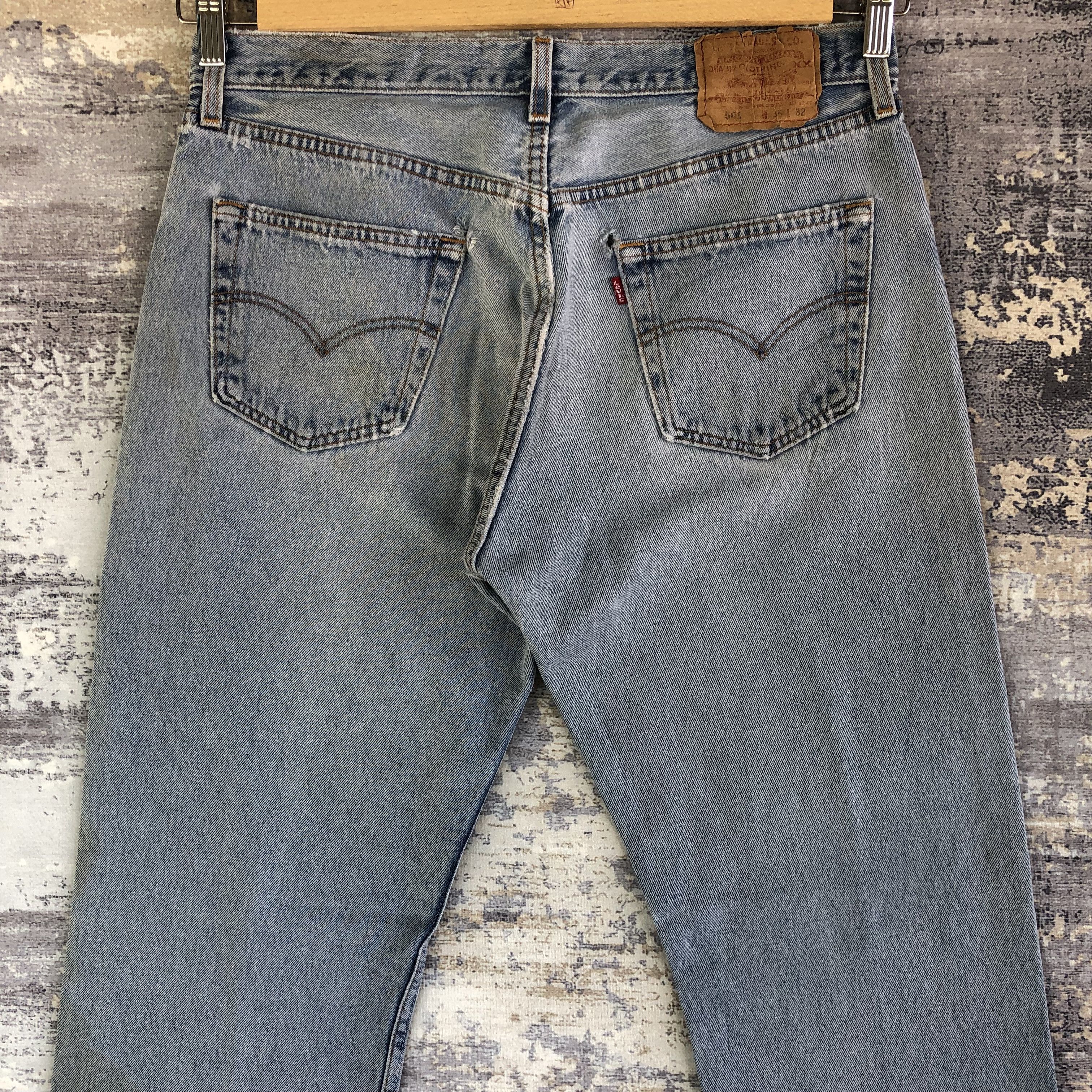 Levi's Vintage Levis 501 Sun Faded Jeans Levi's Stonewash Denim Size US 34 / EU 50 - 4 Thumbnail