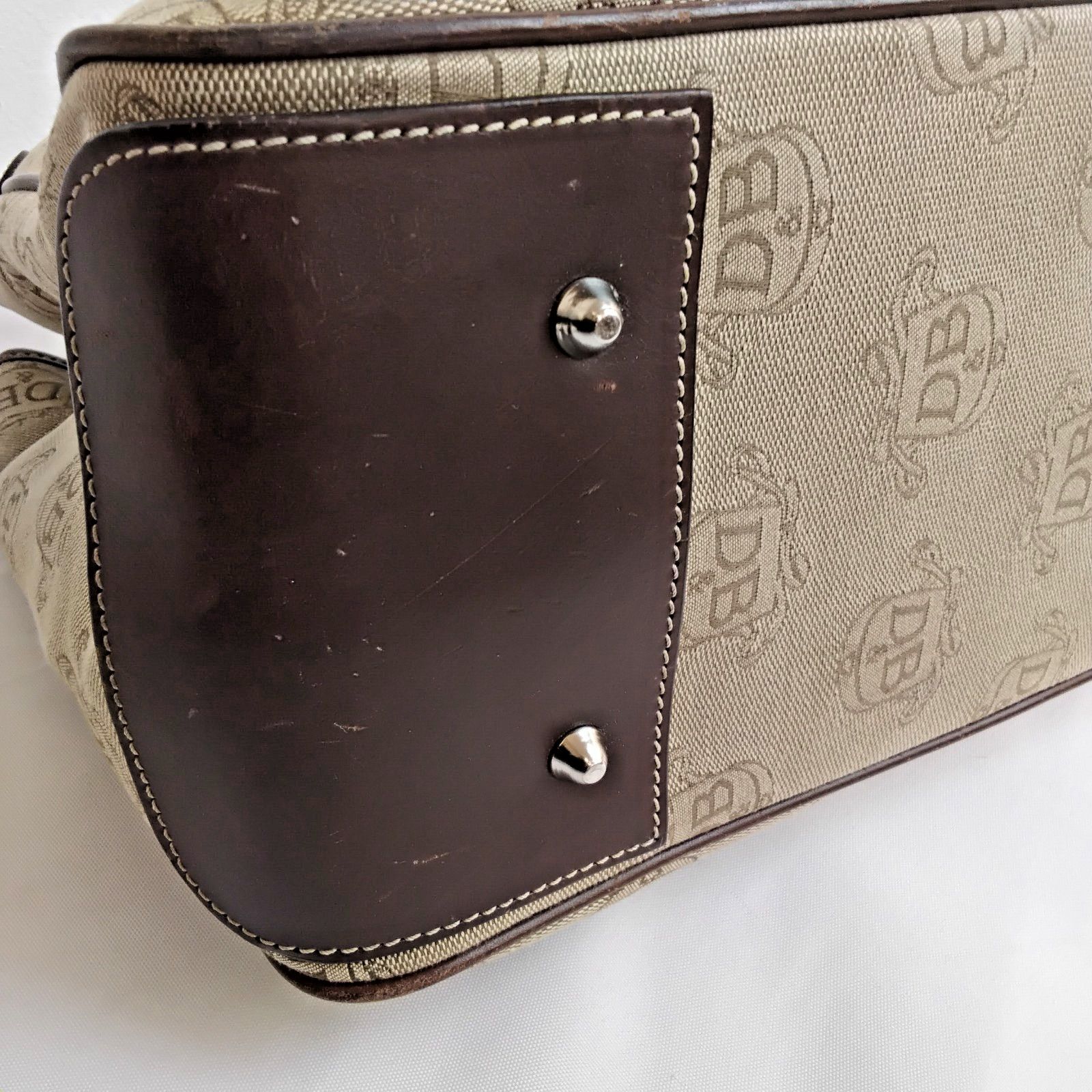 Dooney & Bourke Dooney & Bourke Jacquard Satchel Bag Brown DB Logo Canvas Size ONE SIZE - 9 Thumbnail