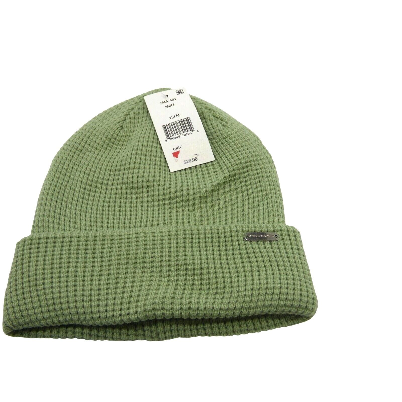 Steve Madden Steve Madden Waffle Beanie, OS, Mint Size ONE SIZE - 2 Thumbnail