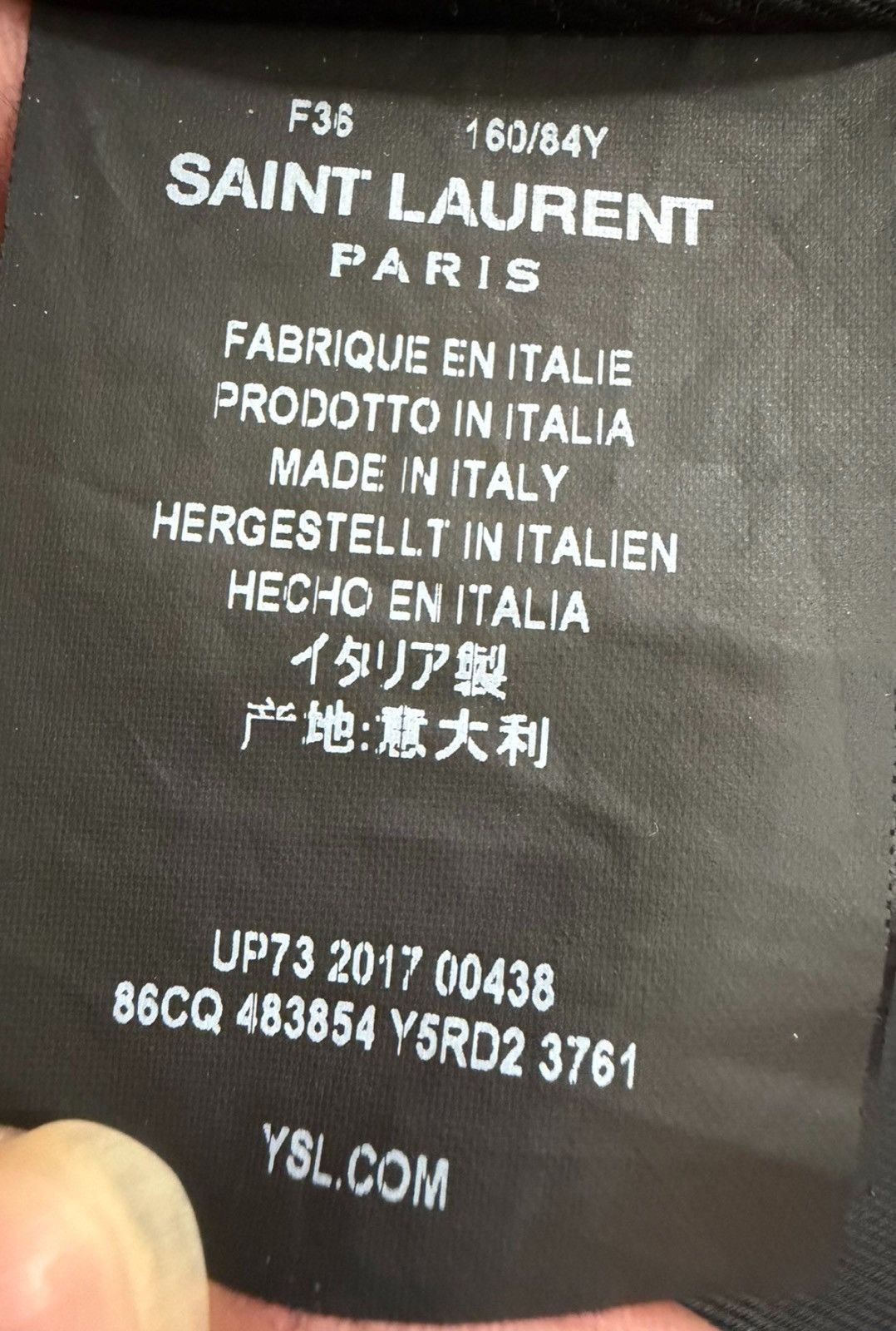 Saint Laurent Paris Saint Laurent 17FW L01 Patch Badge Motorcycle Jacket Size XS / US 0-2 / IT 36-38 - 5 Thumbnail
