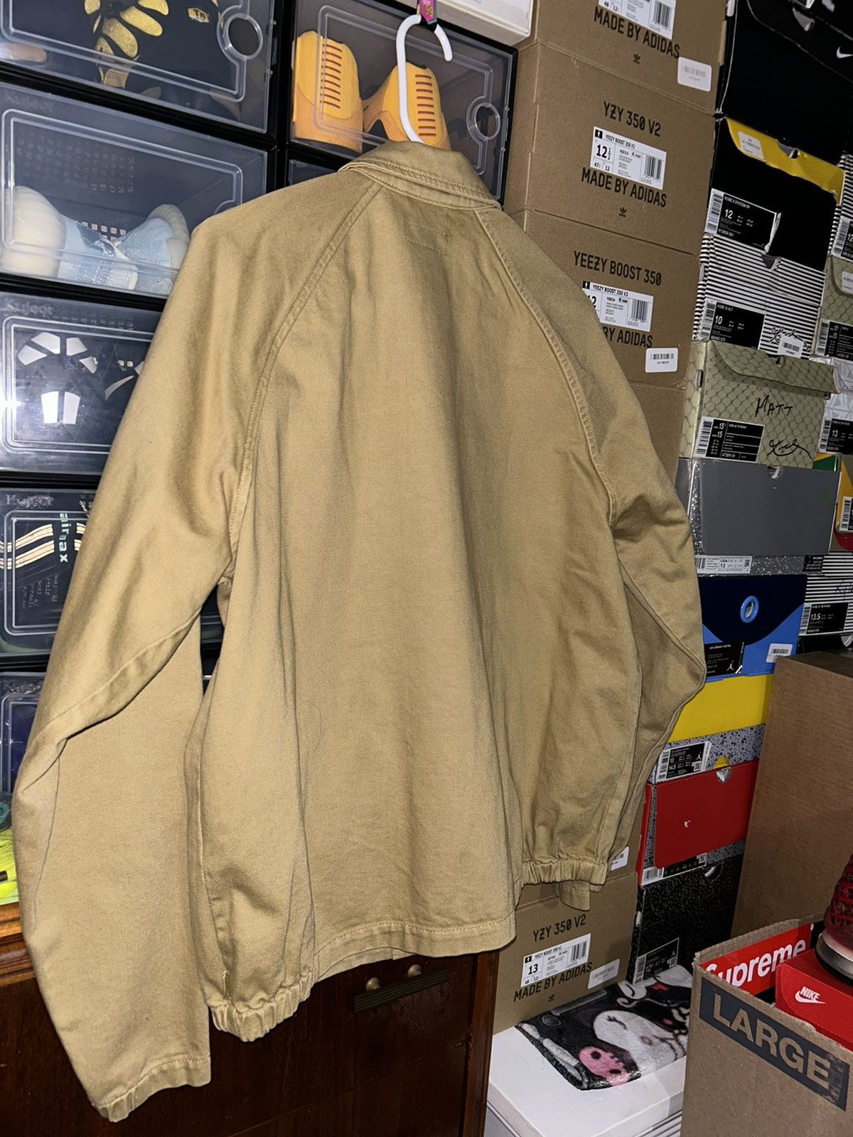 Supreme Supreme Snap Front Twill Jacket Light Gold FW18 Med VNDS Size US M / EU 48-50 / 2 - 6 Thumbnail