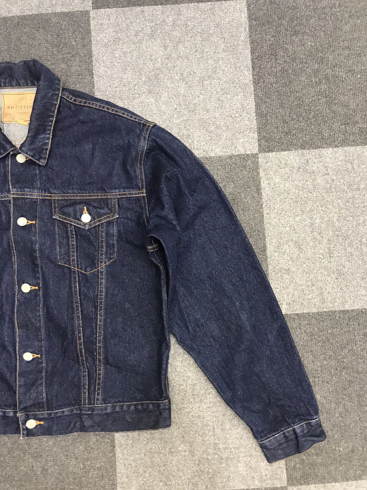 Japanese Brand MAC EYE DENIM TRUCKER jacket Size US L / EU 52-54 / 3 - 4 Thumbnail