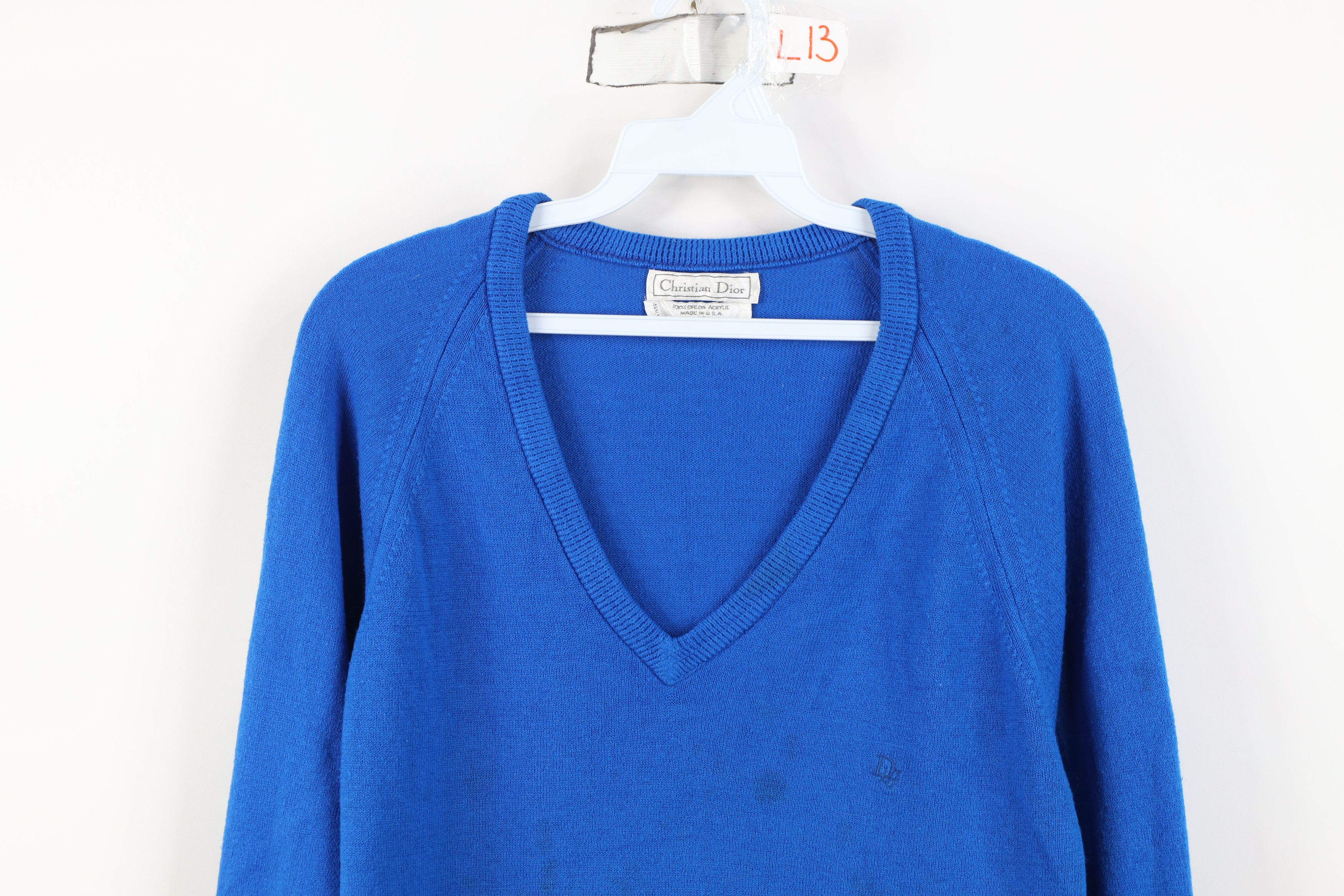 Christian Dior Monsieur Vintage 70s 80s Christian Dior Spell Out Knit Sweater USA Size US M / EU 48-50 / 2 - 2 Thumbnail