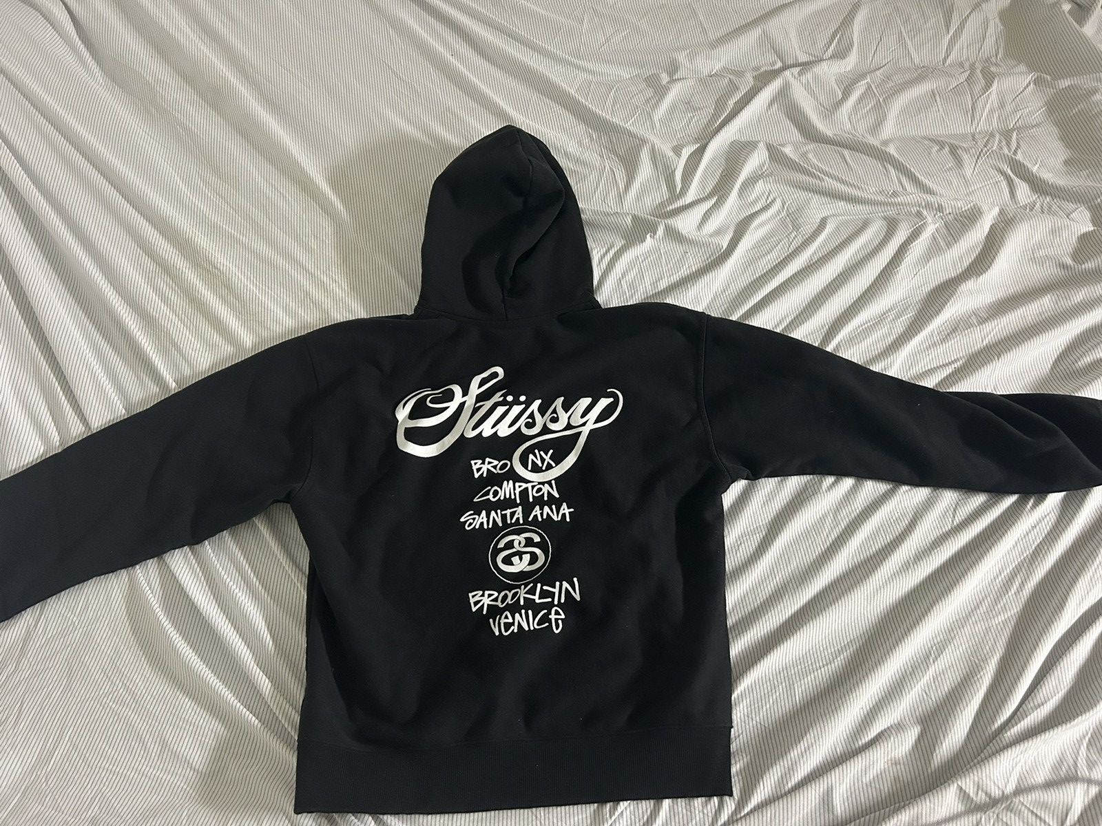 Stussy Stussy World Tour Hoodie Black Large Size US L / EU 52-54 / 3 - 3 Thumbnail