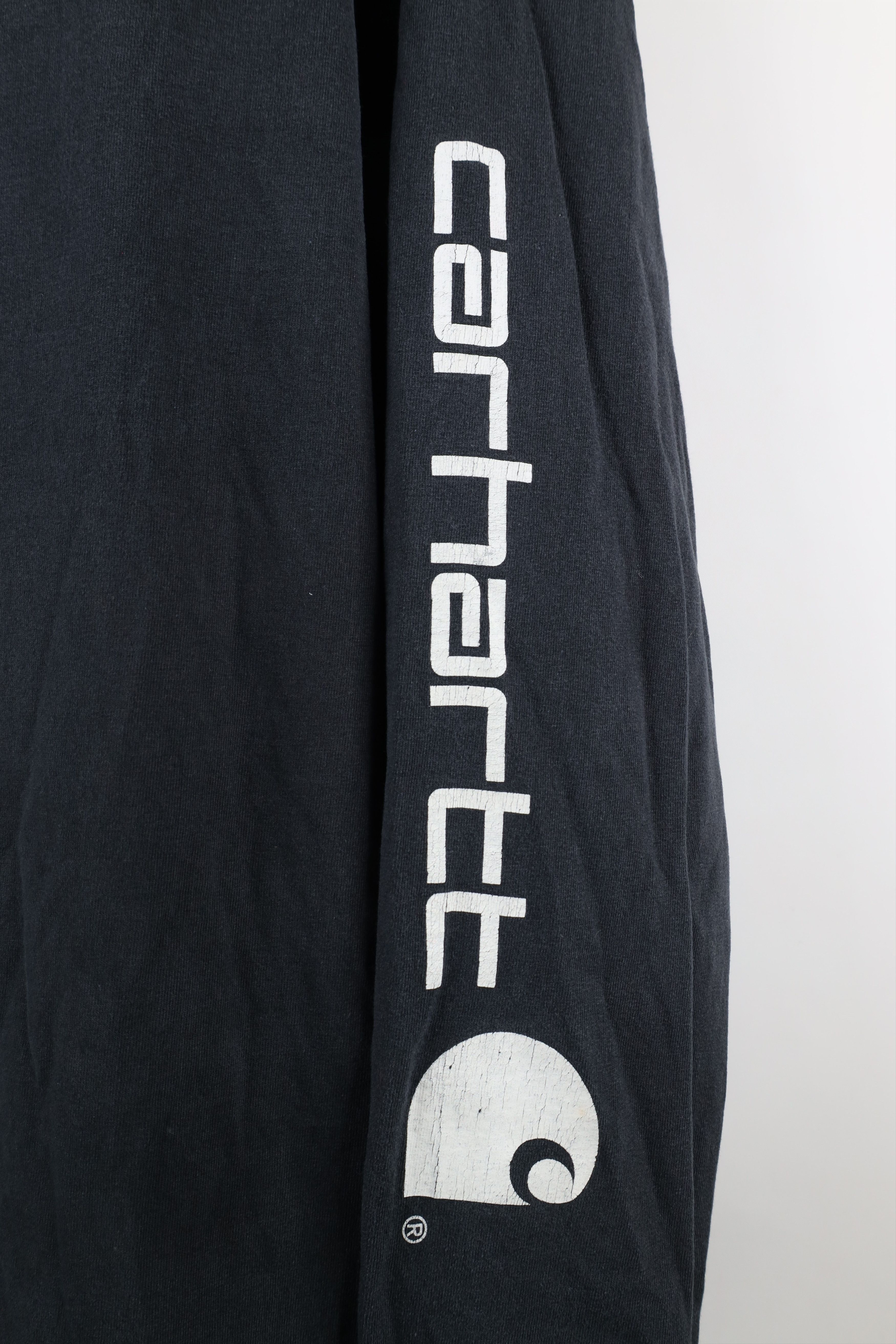 Carhartt Vintage Carhartt Spell Out Heavyweight Long Sleeve T-Shirt Size US XL / EU 56 / 4 - 4 Thumbnail