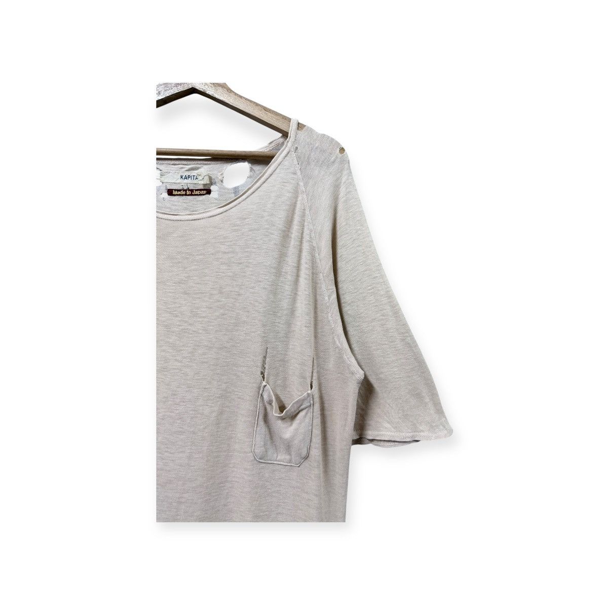 Kapital Kapital Oversized Single Pocket Ripped Disstresed Tee Size US M / EU 48-50 / 2 - 6 Thumbnail